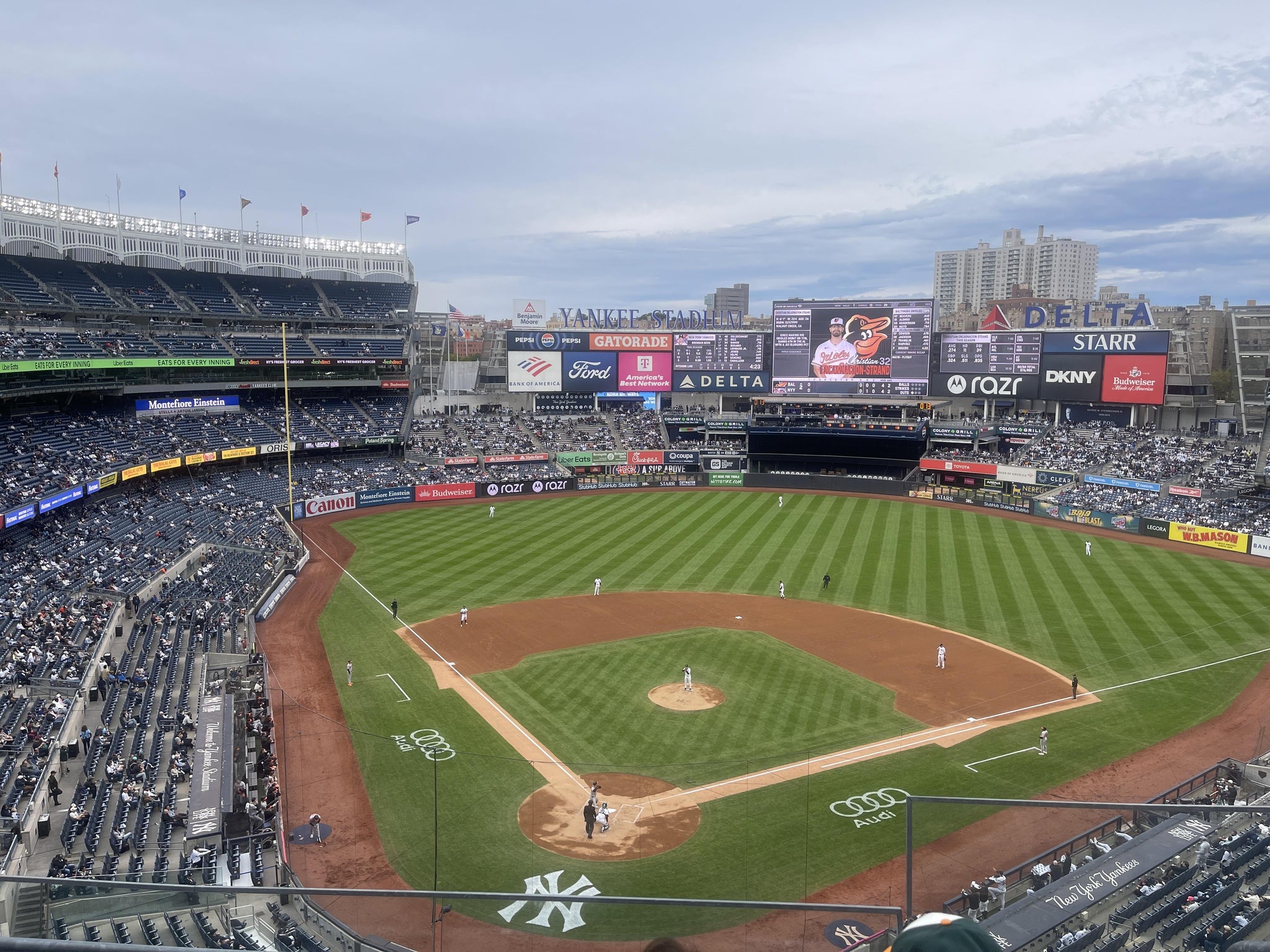 Real Fan View taken from Section 320 A at Yankee Stadium by Mario V