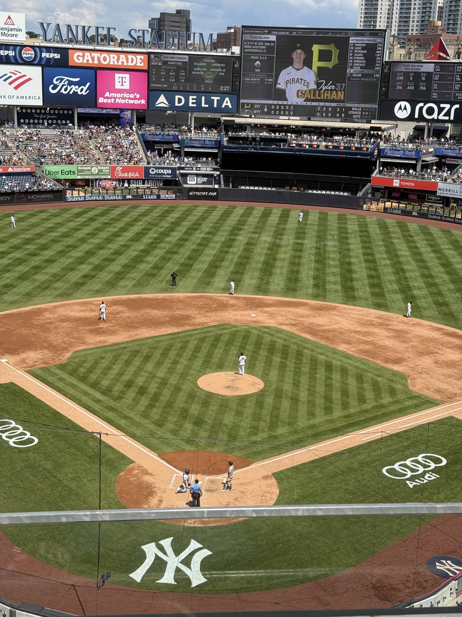 Real Fan View taken from Section 320 B at Yankee Stadium by Richard markus L