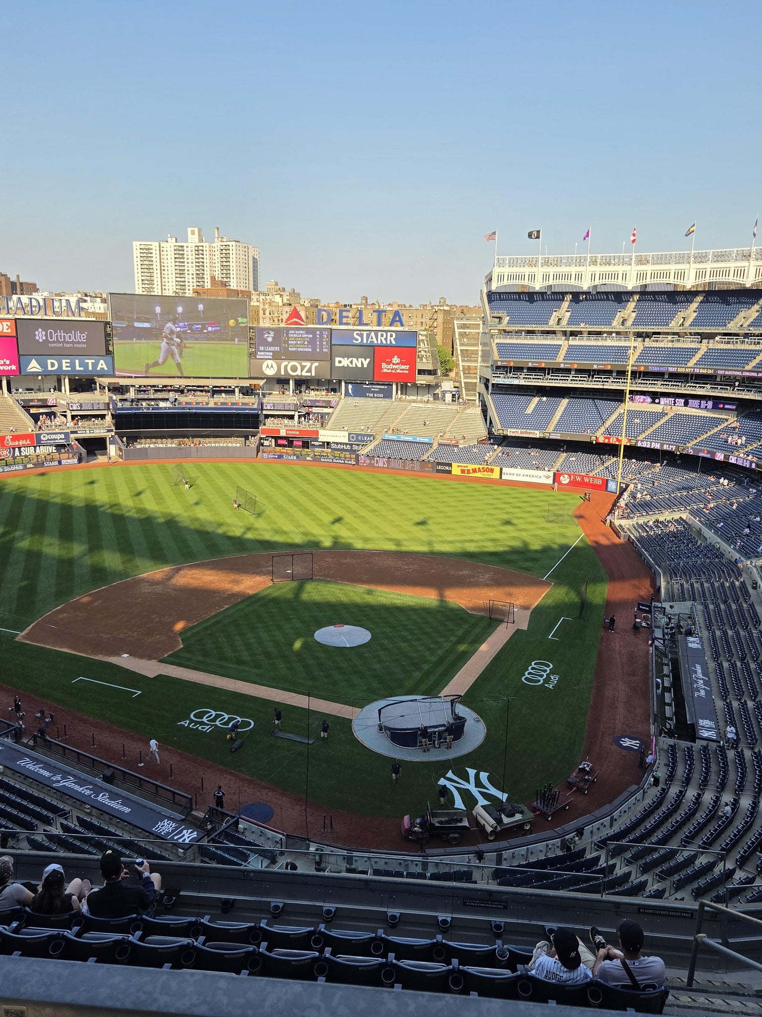 Real Fan View taken from Section 321 at Yankee Stadium by Gillian H