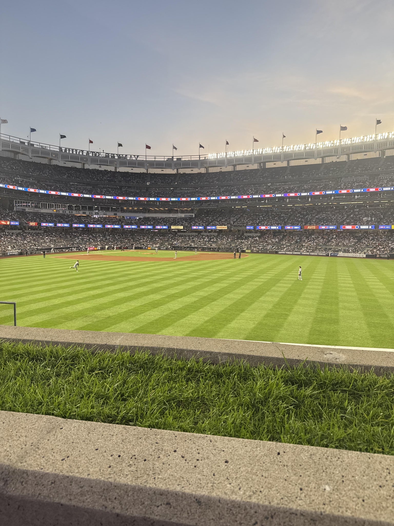 Real Fan View taken from Bleachers 202 at Yankee Stadium by Adrienne K