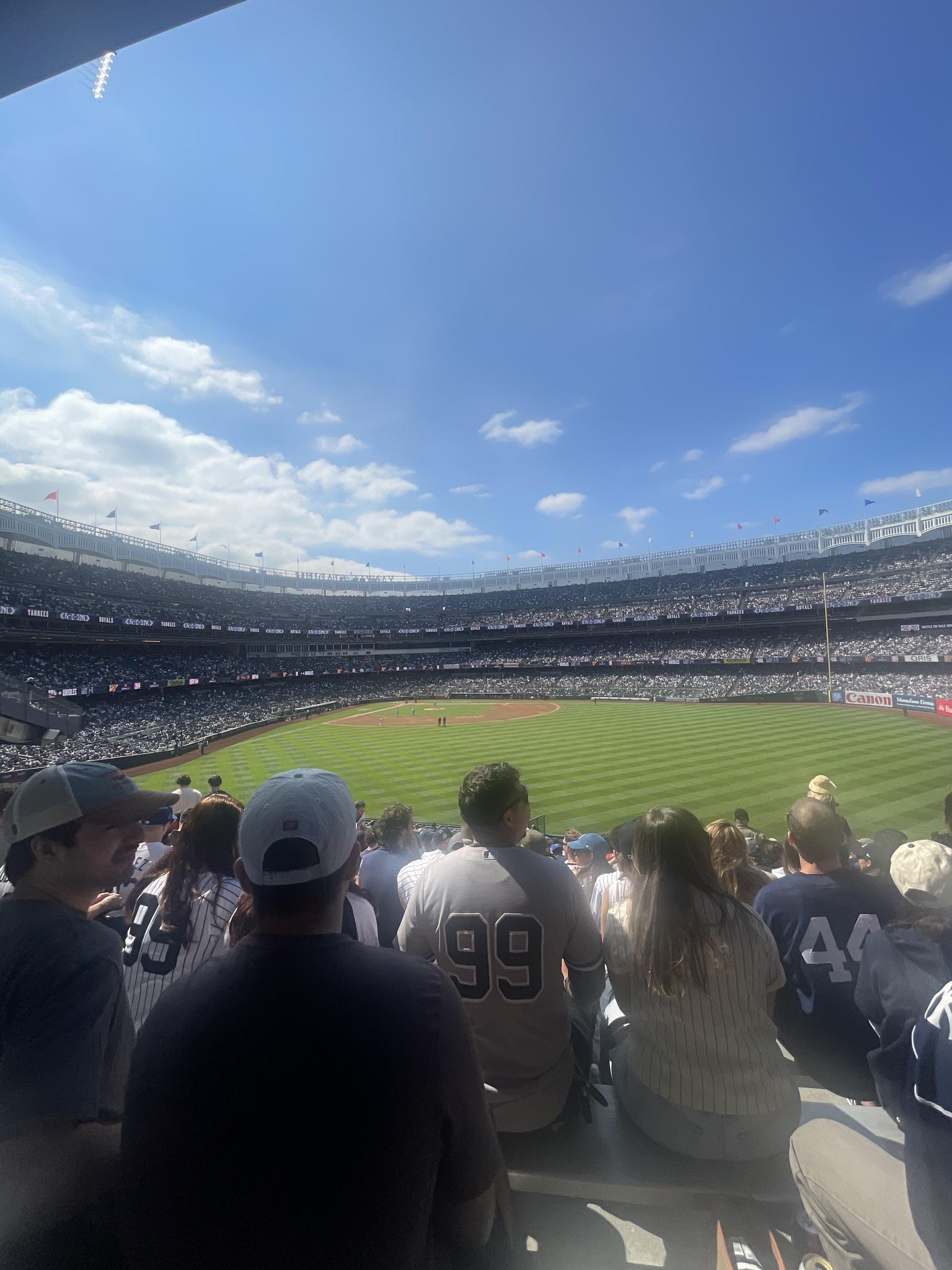 Real Fan View taken from Bleachers 202 at Yankee Stadium by Francisco E
