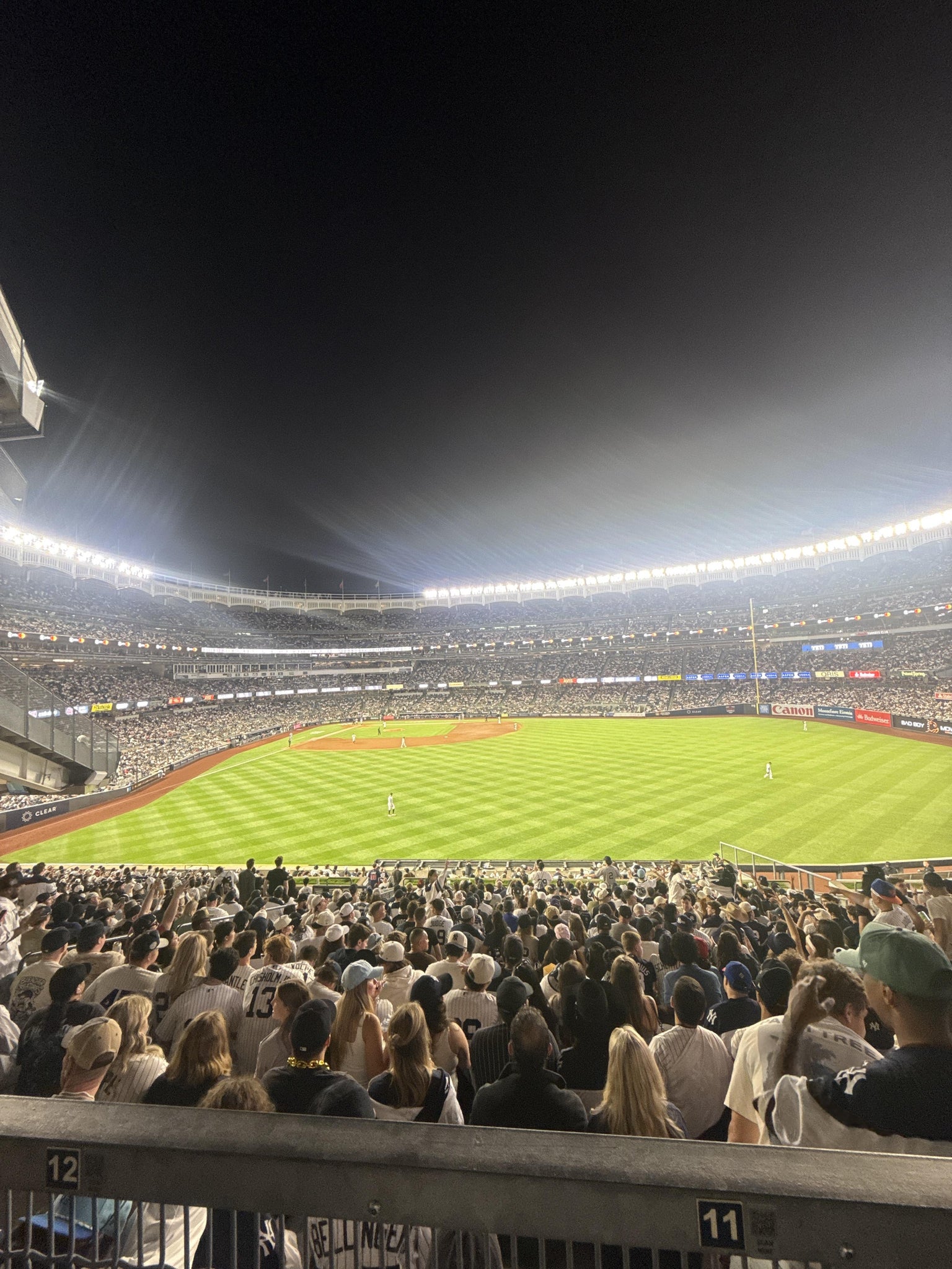 Real Fan View taken from Bleachers 203 at Yankee Stadium by Brett S
