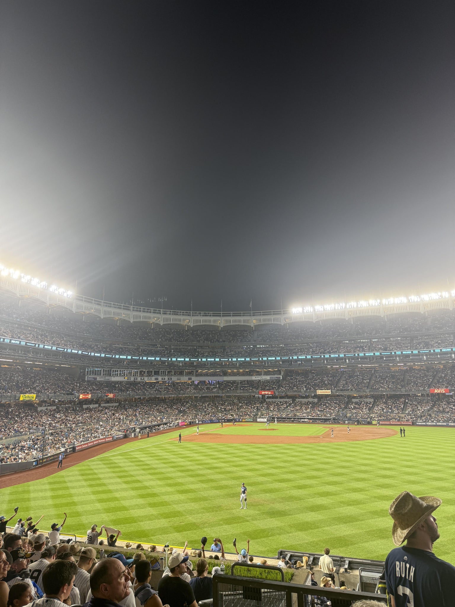 Real Fan View taken from Bleachers 203 at Yankee Stadium by Anonymous User