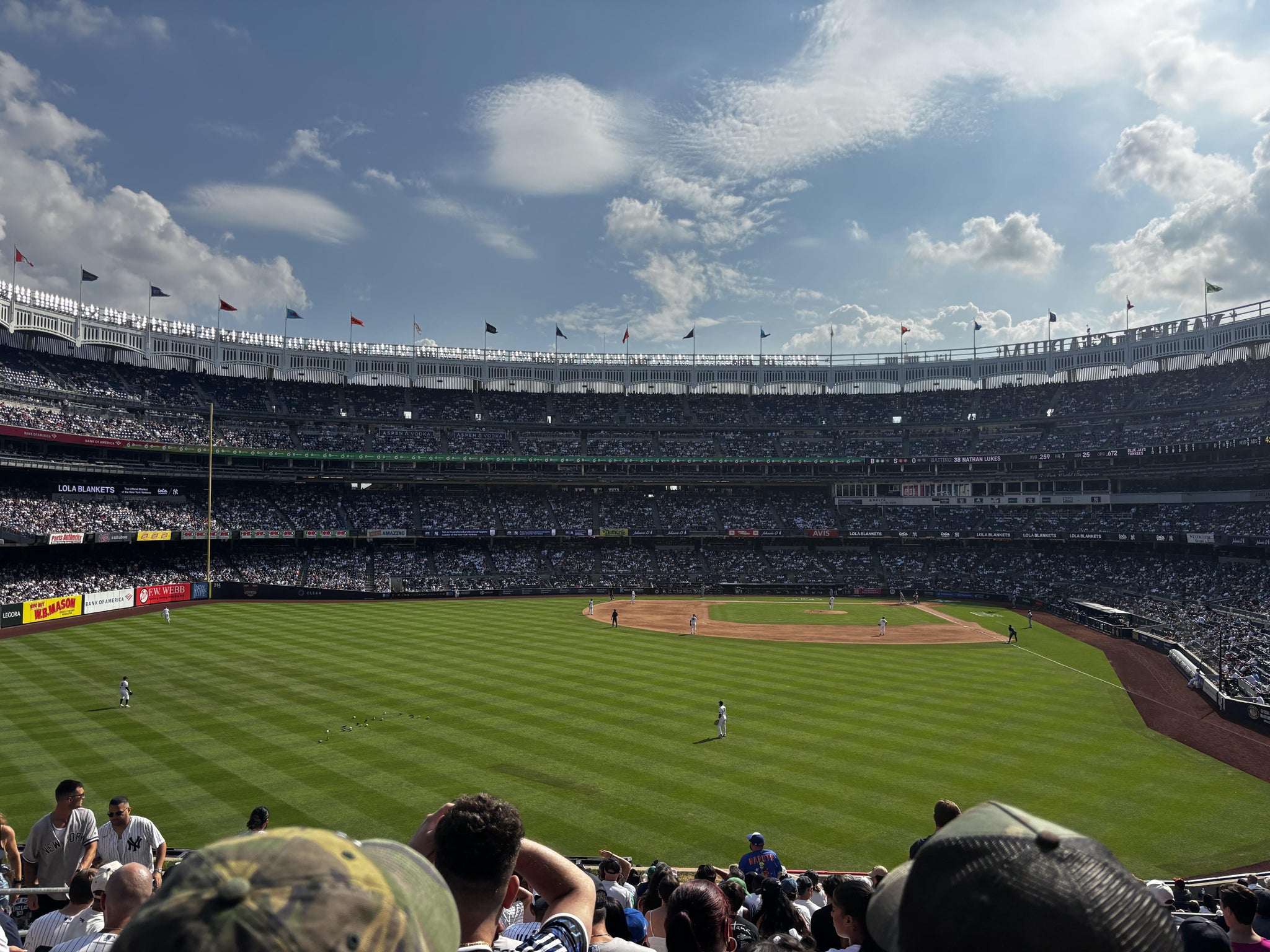 Real Fan View taken from Bleachers 235 at Yankee Stadium by Joel M