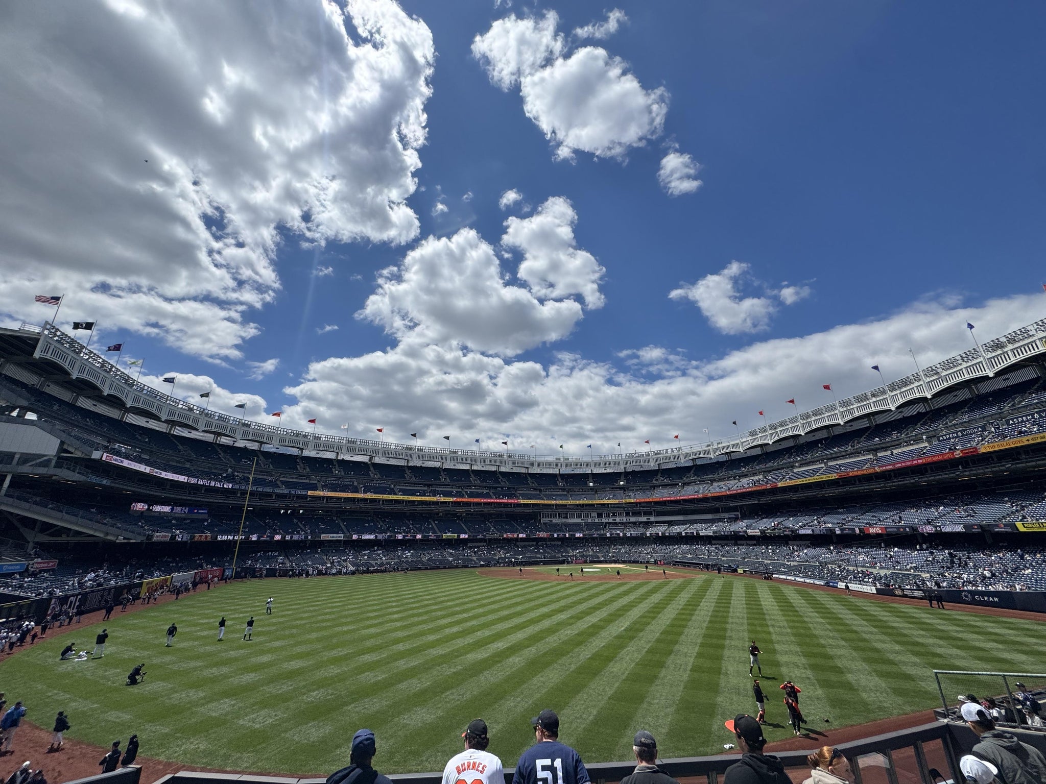 Real Fan View taken from Bleachers 238 at Yankee Stadium by Justin P