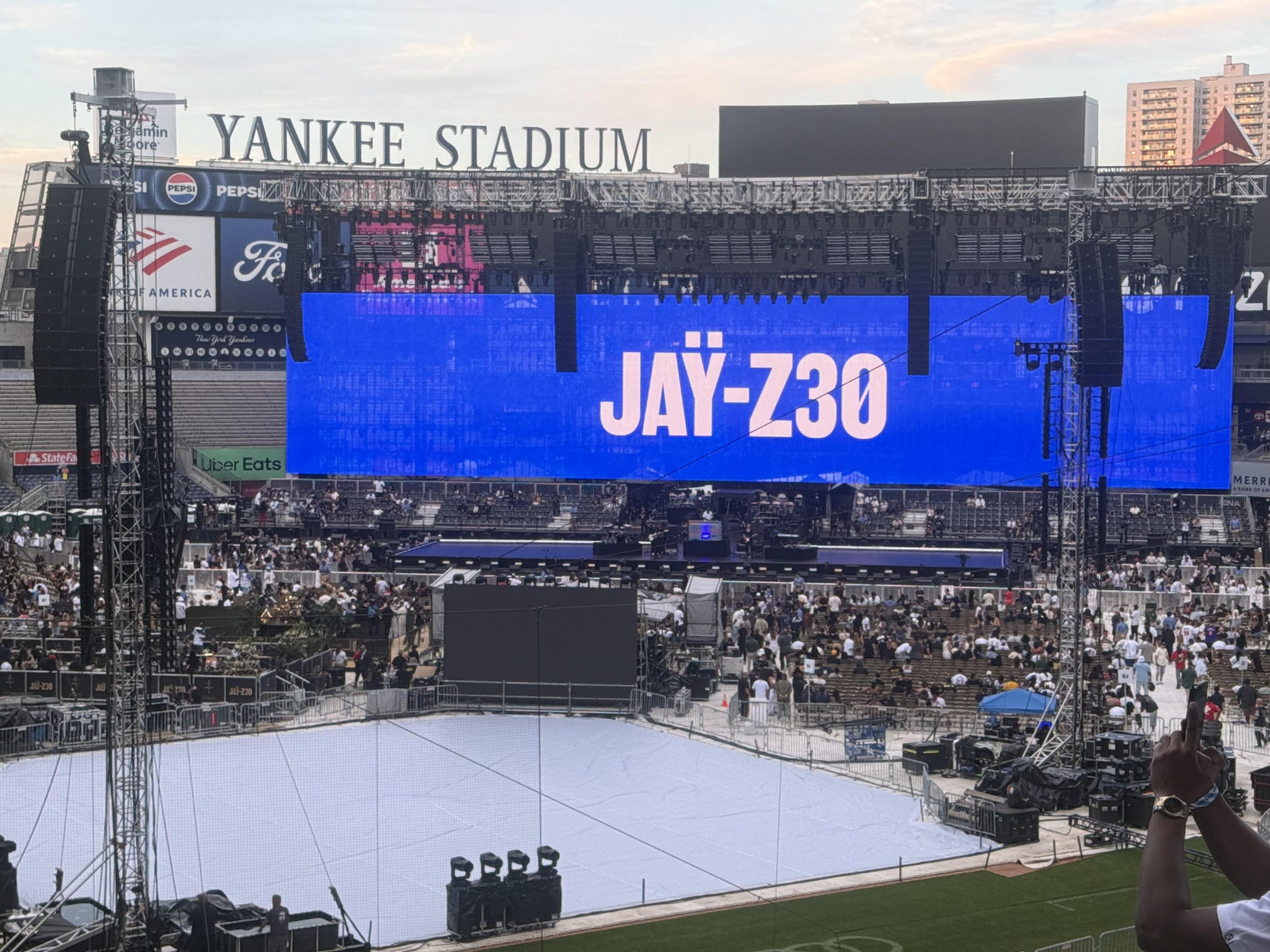 Real Fan View taken from Delta Suite 219 at Yankee Stadium by Anonymous User