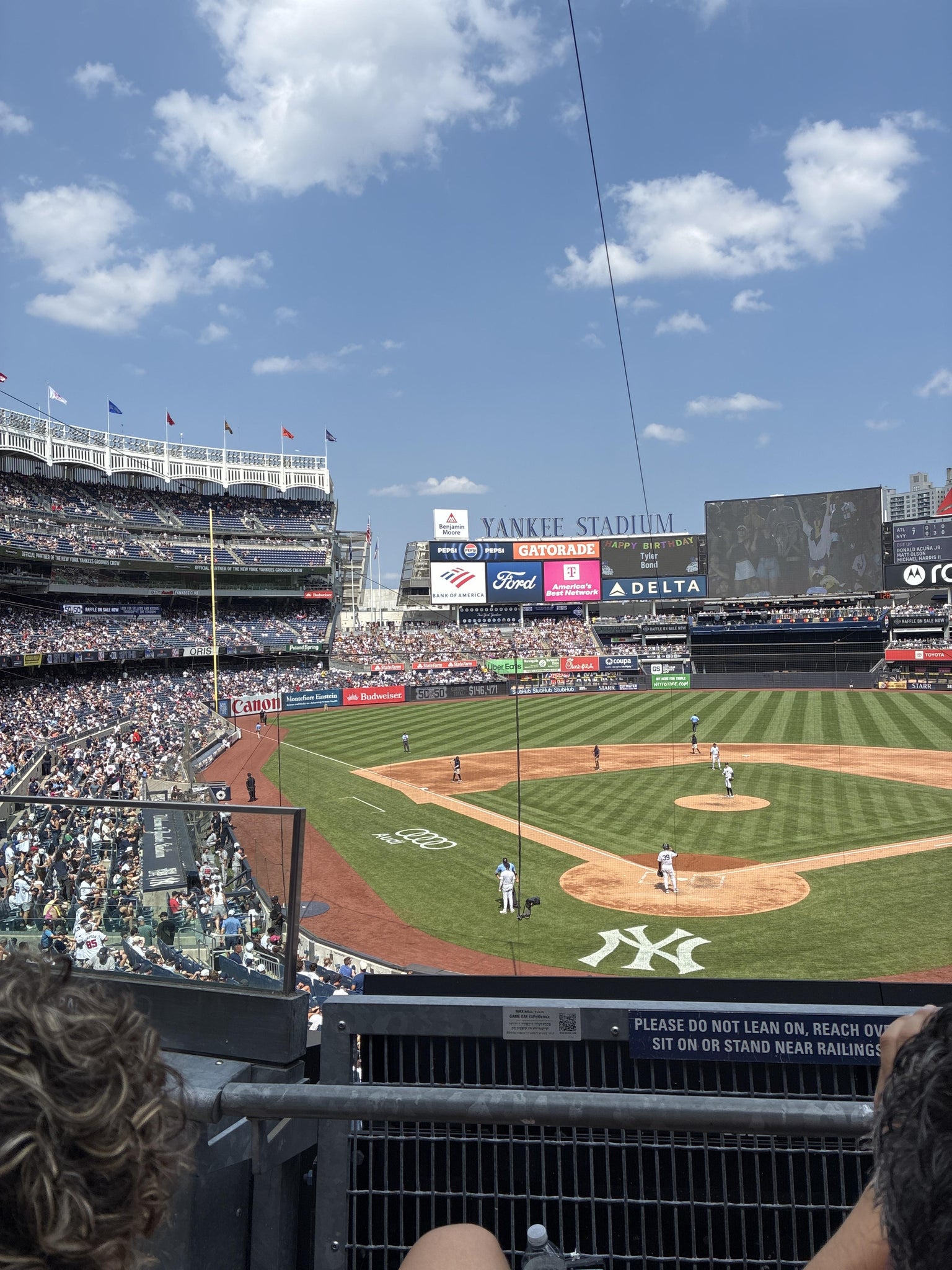 Real Fan View taken from Delta Suite 220 A at Yankee Stadium by Robert V