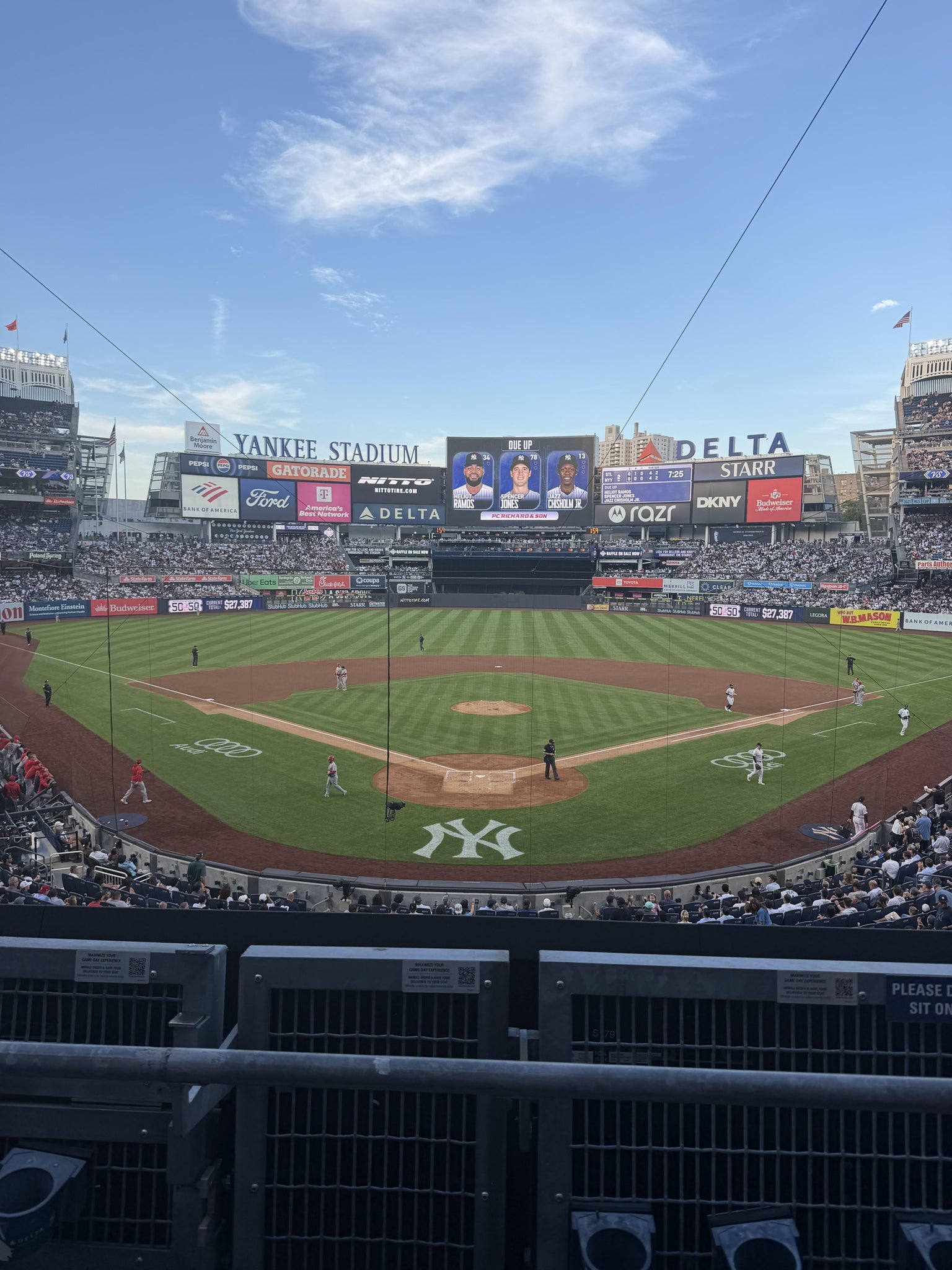 Real Fan View taken from Delta Suite 220 B at Yankee Stadium by Katherine P