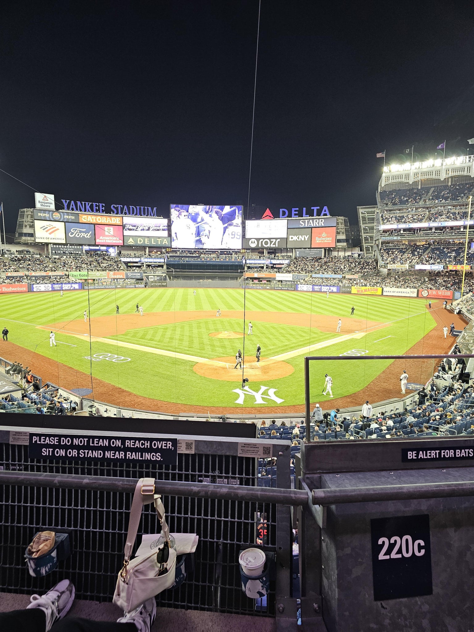 Real Fan View taken from Delta Suite 220 C at Yankee Stadium by Benjamin L