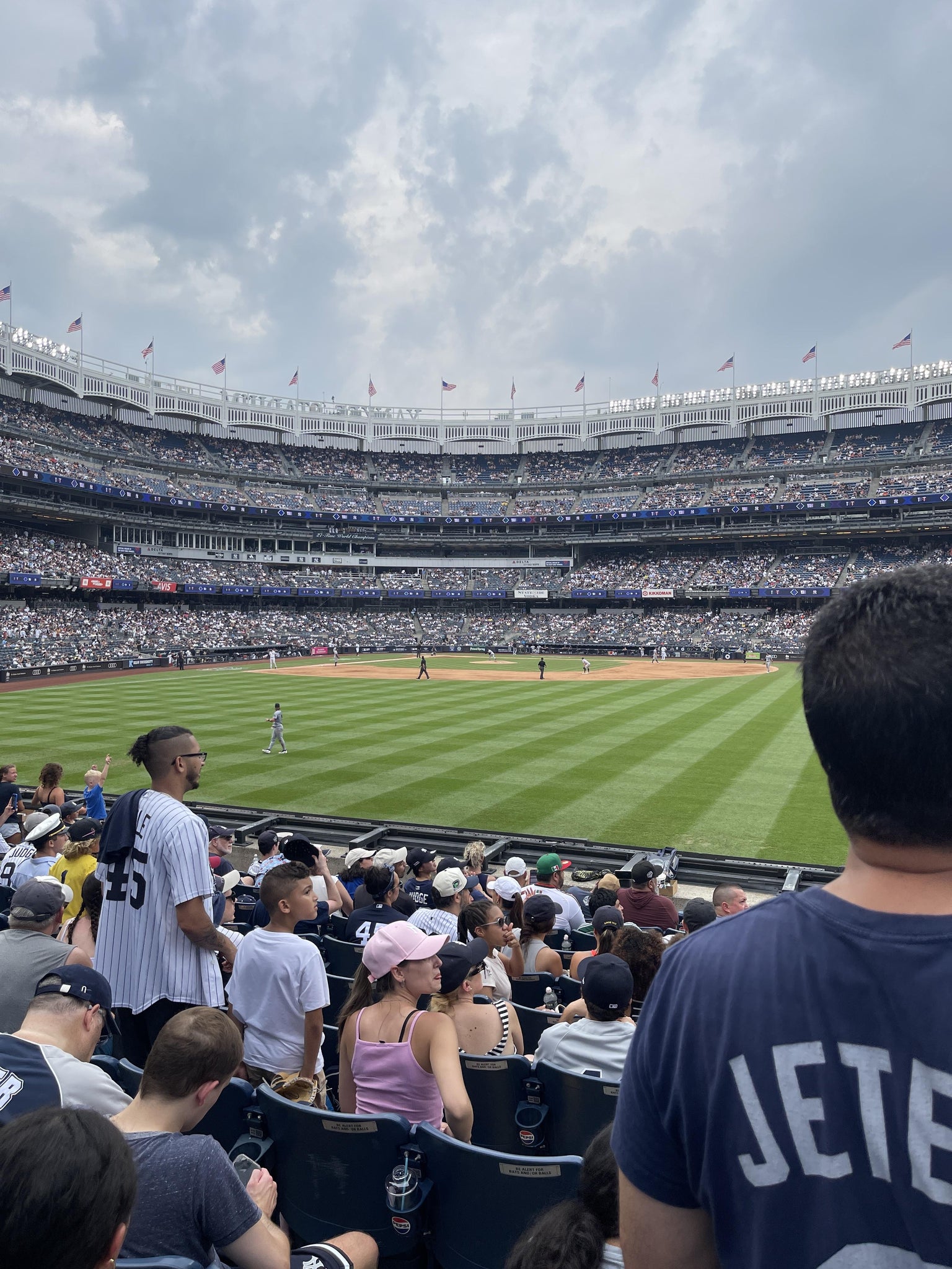 Real Fan View taken from Field Level 103 at Yankee Stadium by Michael D