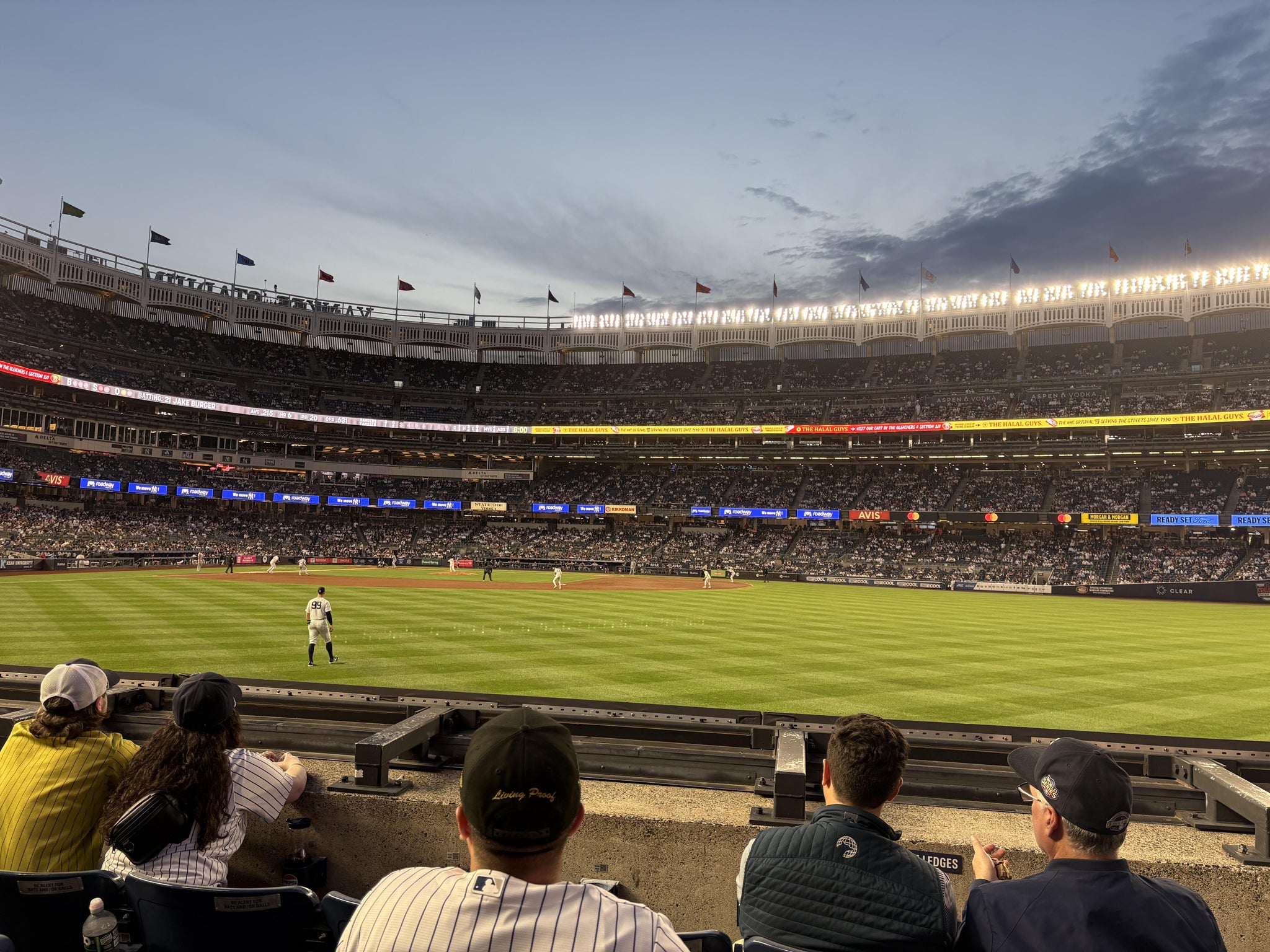 Real Fan View taken from Field Level 103 at Yankee Stadium by Cj C