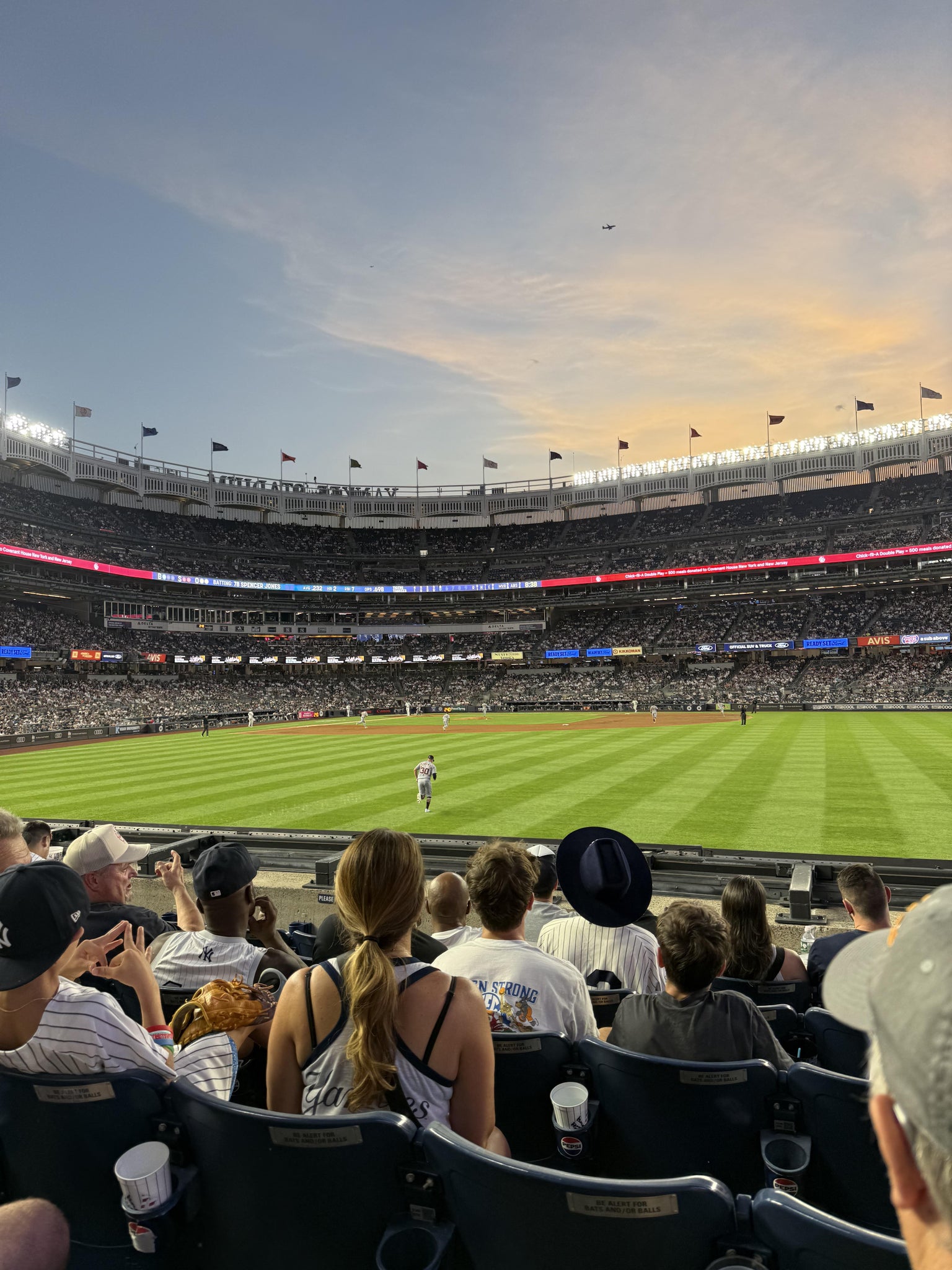 Real Fan View taken from Field Level 103 at Yankee Stadium by James V