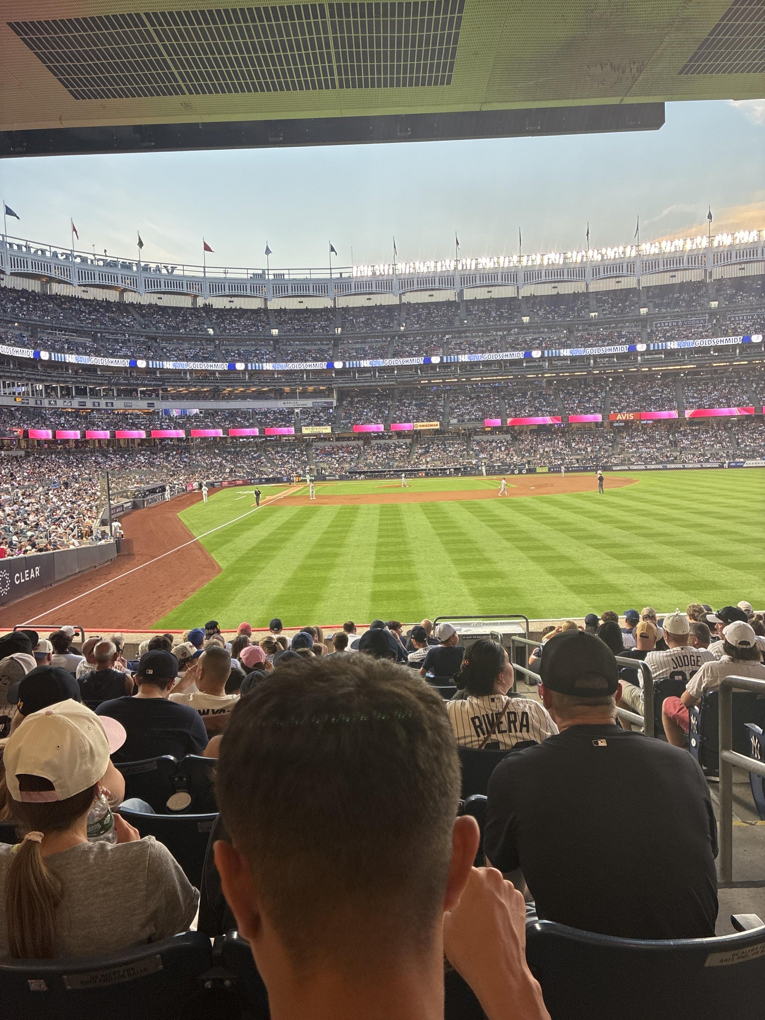 Real Fan View taken from Field Level 106 at Yankee Stadium by Jayson O