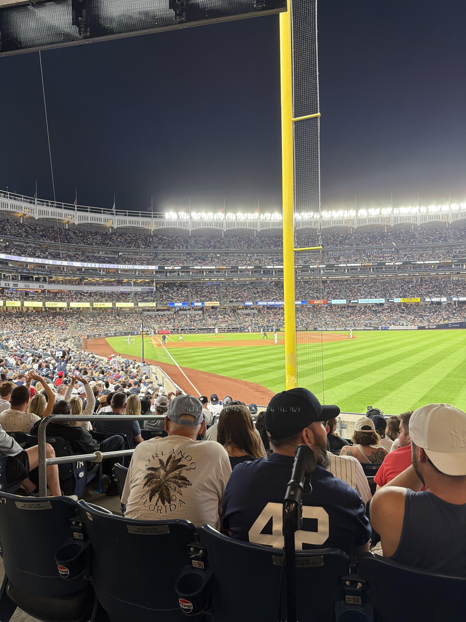 Real Fan View taken from Field Level 107 at Yankee Stadium by Michelle P