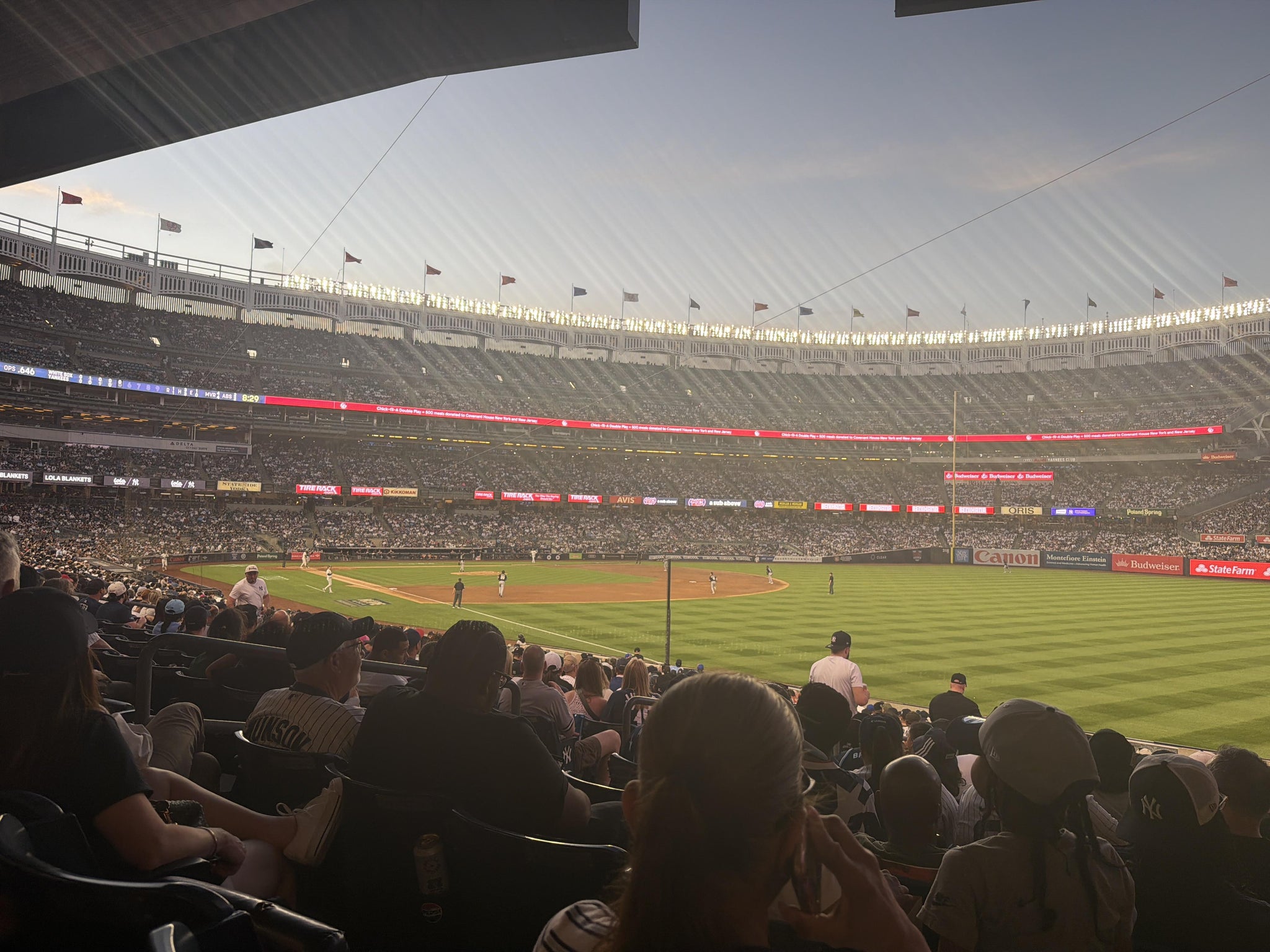 Real Fan View taken from Field Level 109 at Yankee Stadium by Anonymous User