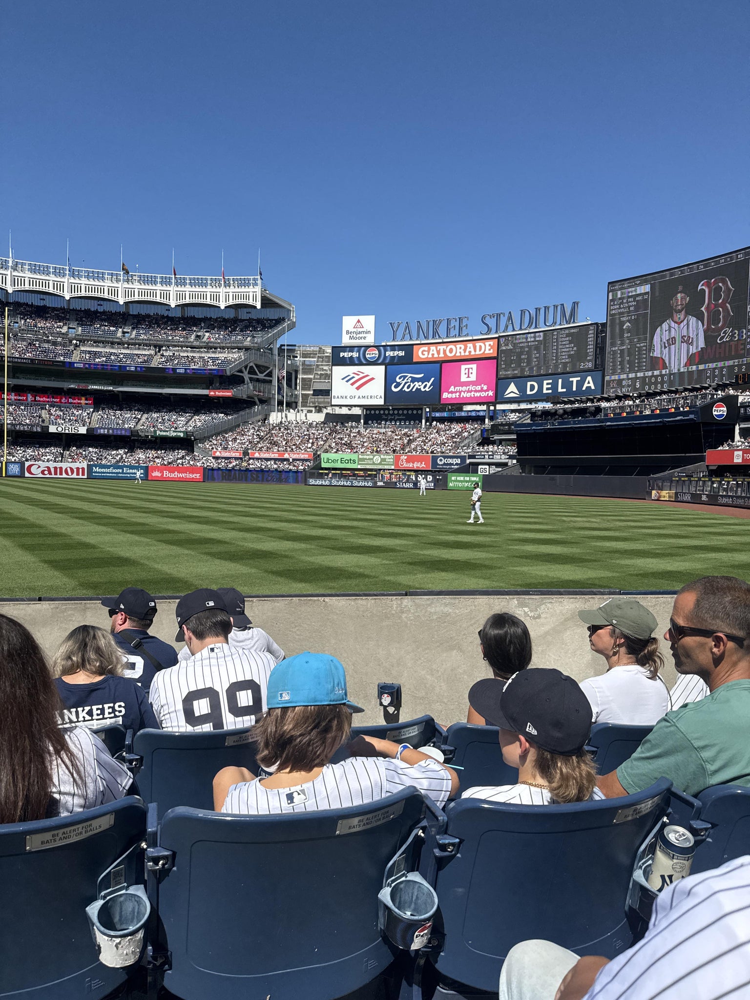 Real Fan View taken from Field Level 110 at Yankee Stadium by Camilo F