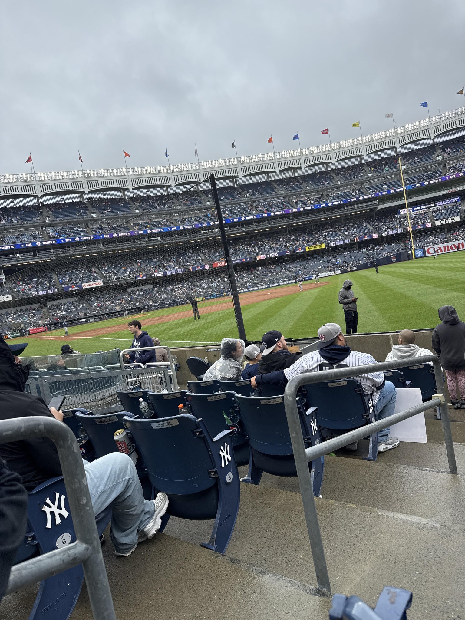 Real Fan View taken from Field Level 110 at Yankee Stadium by Ryann S