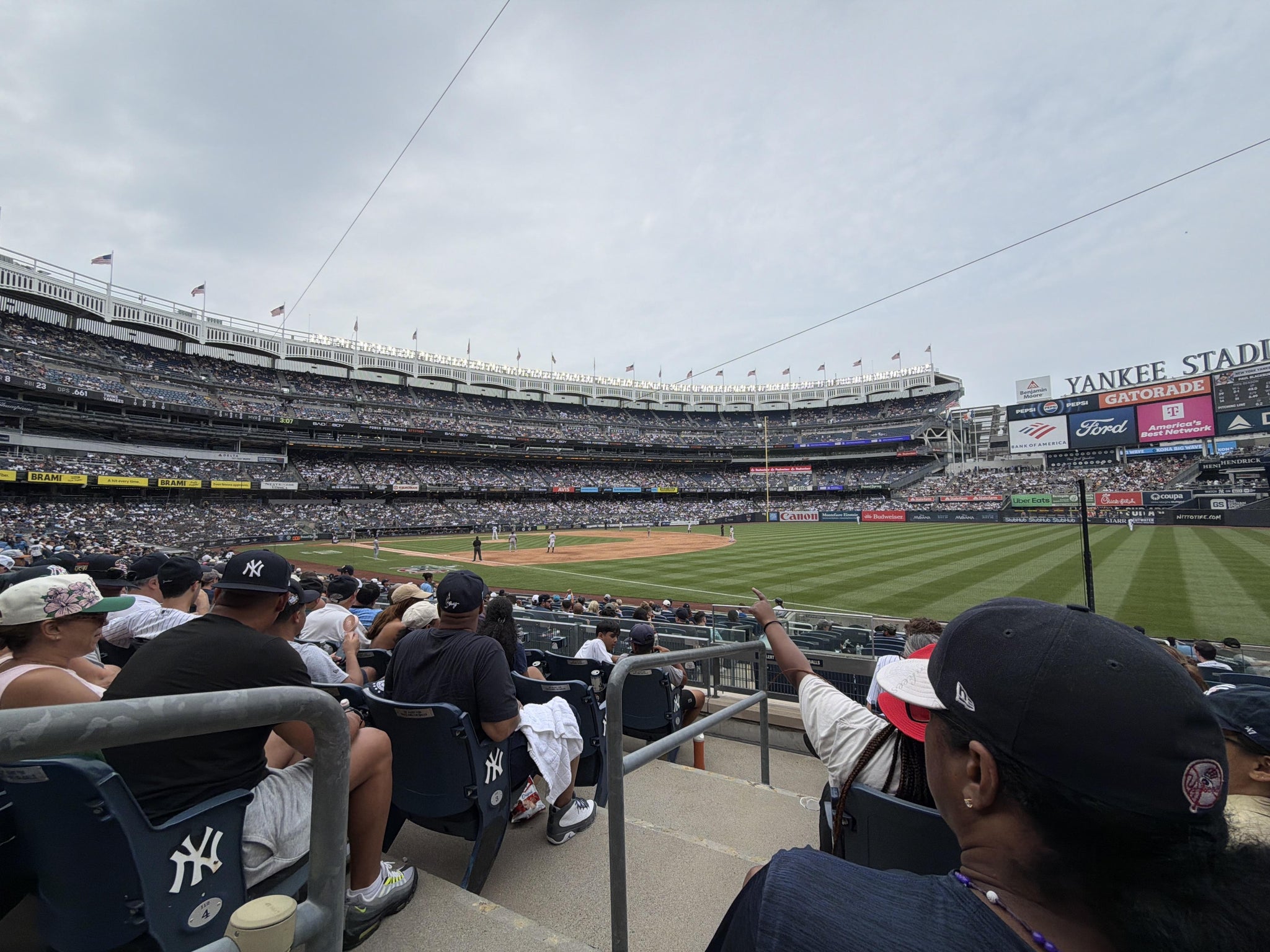 Real Fan View taken from Field Level 111 at Yankee Stadium by Angana G