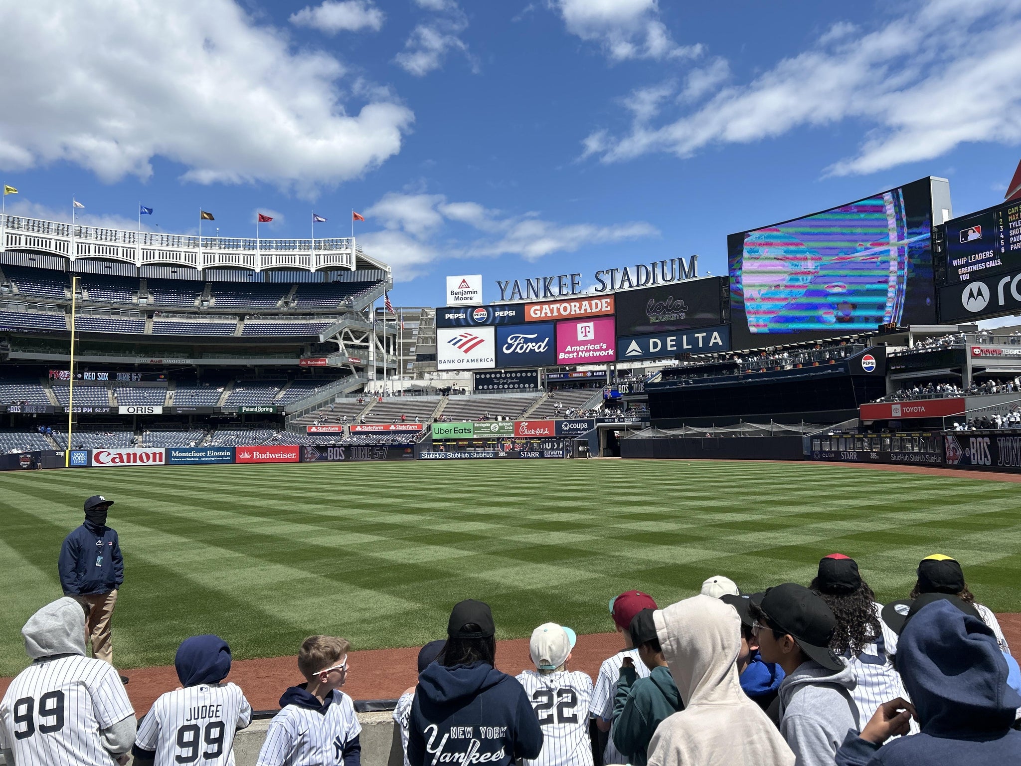 Real Fan View taken from Field Level 111 at Yankee Stadium by Benjamin R