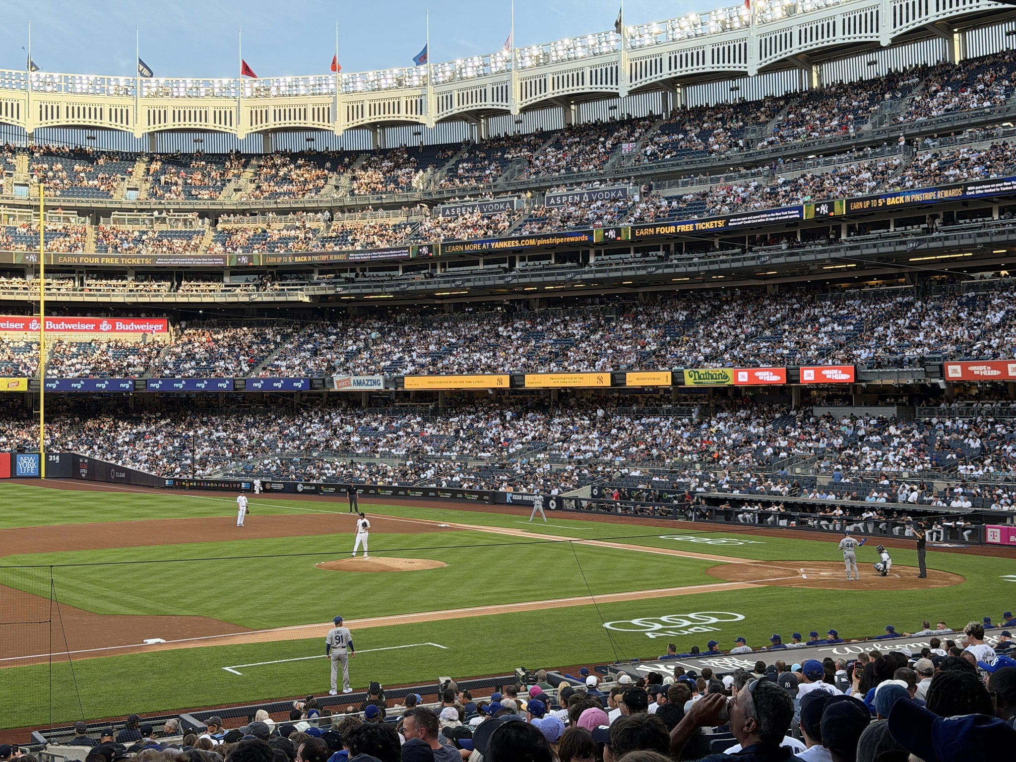 Real Fan View taken from Field Level 126 at Yankee Stadium by Dilshani R
