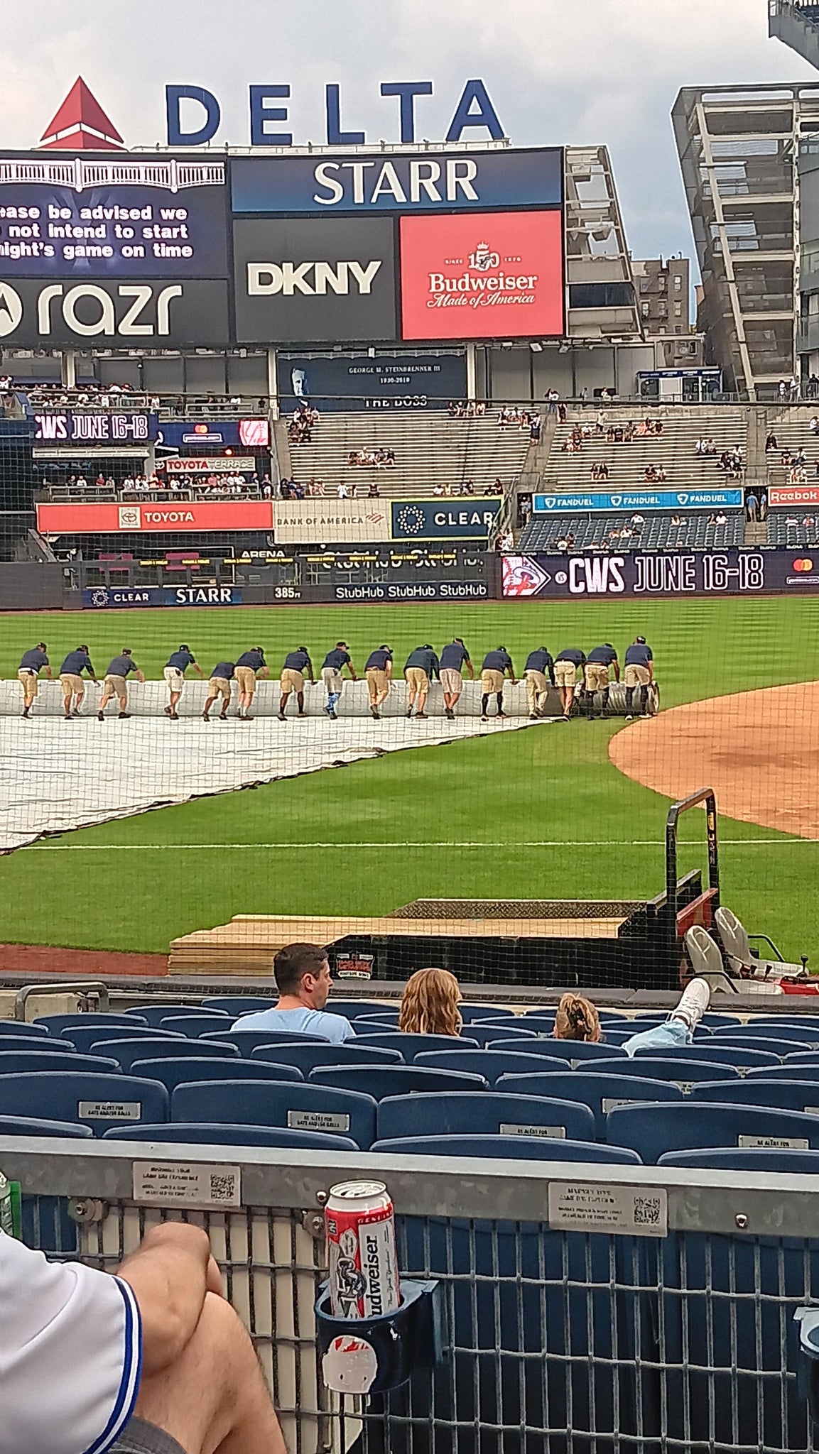 Real Fan View taken from Field Level 126 at Yankee Stadium by Ken Z