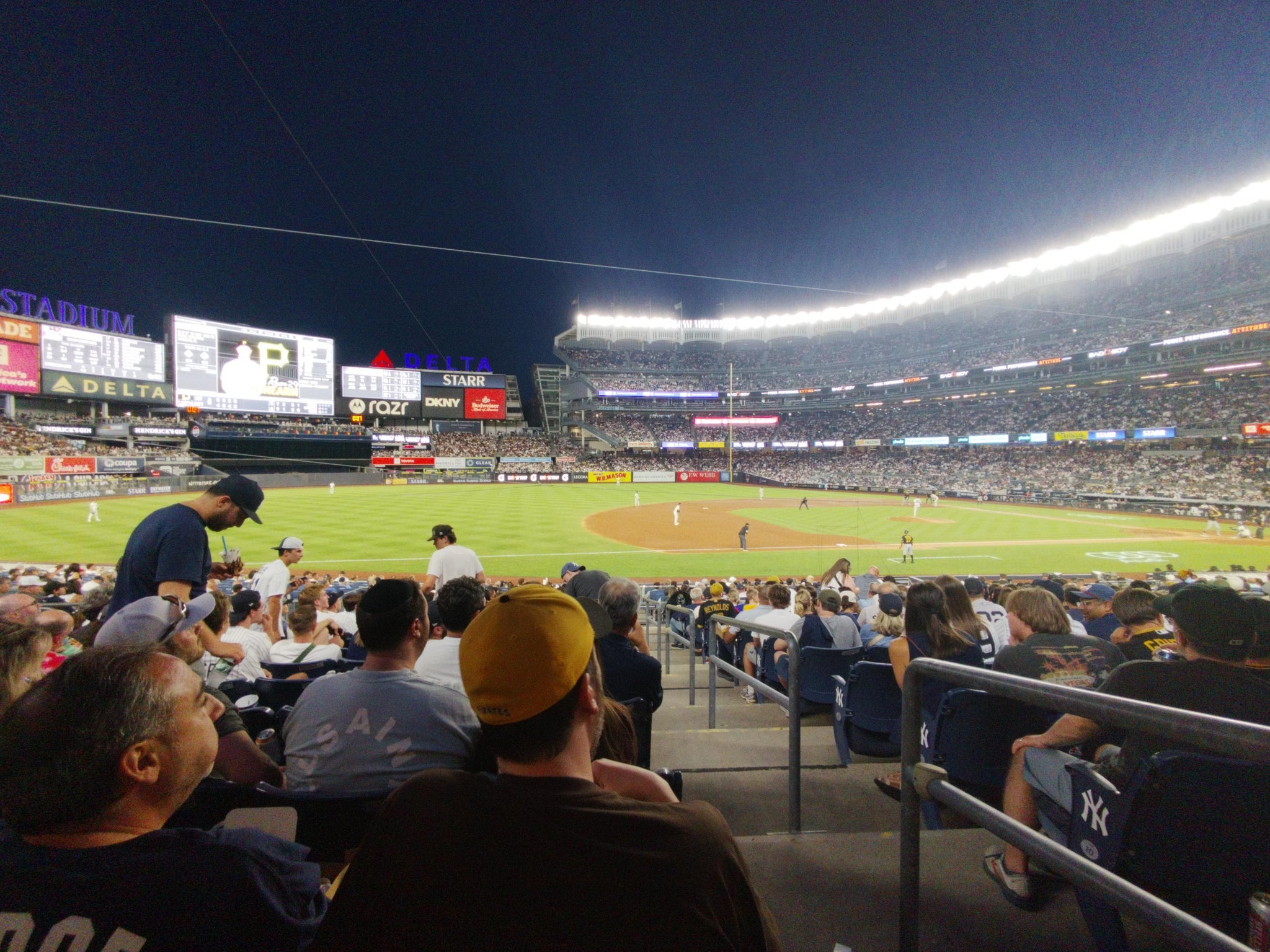 Real Fan View taken from Field Level 127 A at Yankee Stadium by Marcelo V