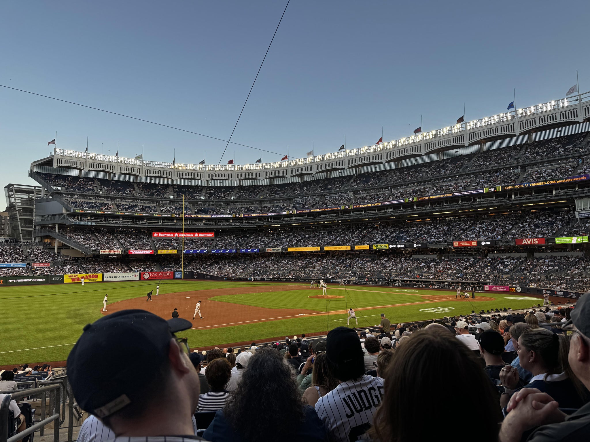 Real Fan View taken from Field Level 127 A at Yankee Stadium by Ariana O