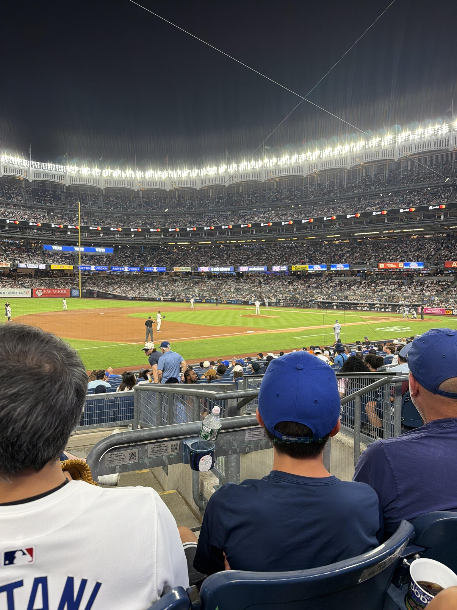 Real Fan View taken from Field Level 127 B at Yankee Stadium by Nathalie E