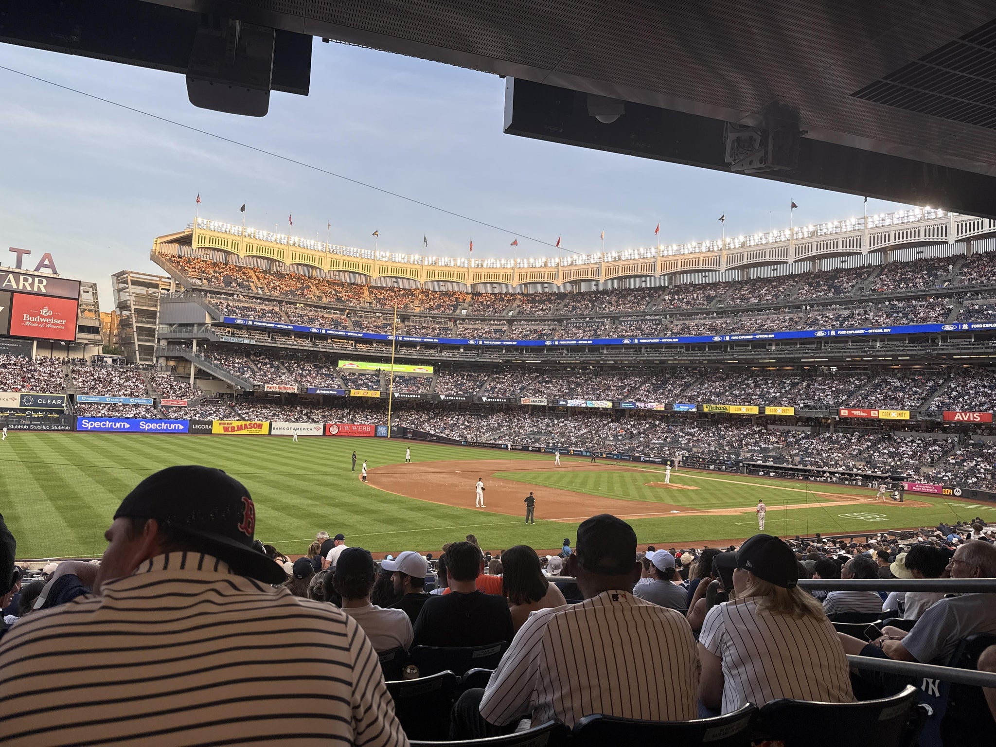 Real Fan View taken from Field Level 128 at Yankee Stadium by Ashley N