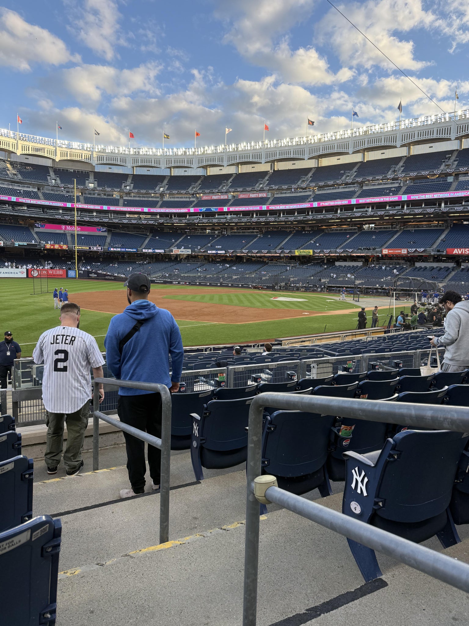 Real Fan View taken from Field Level 128 at Yankee Stadium by Amanda S