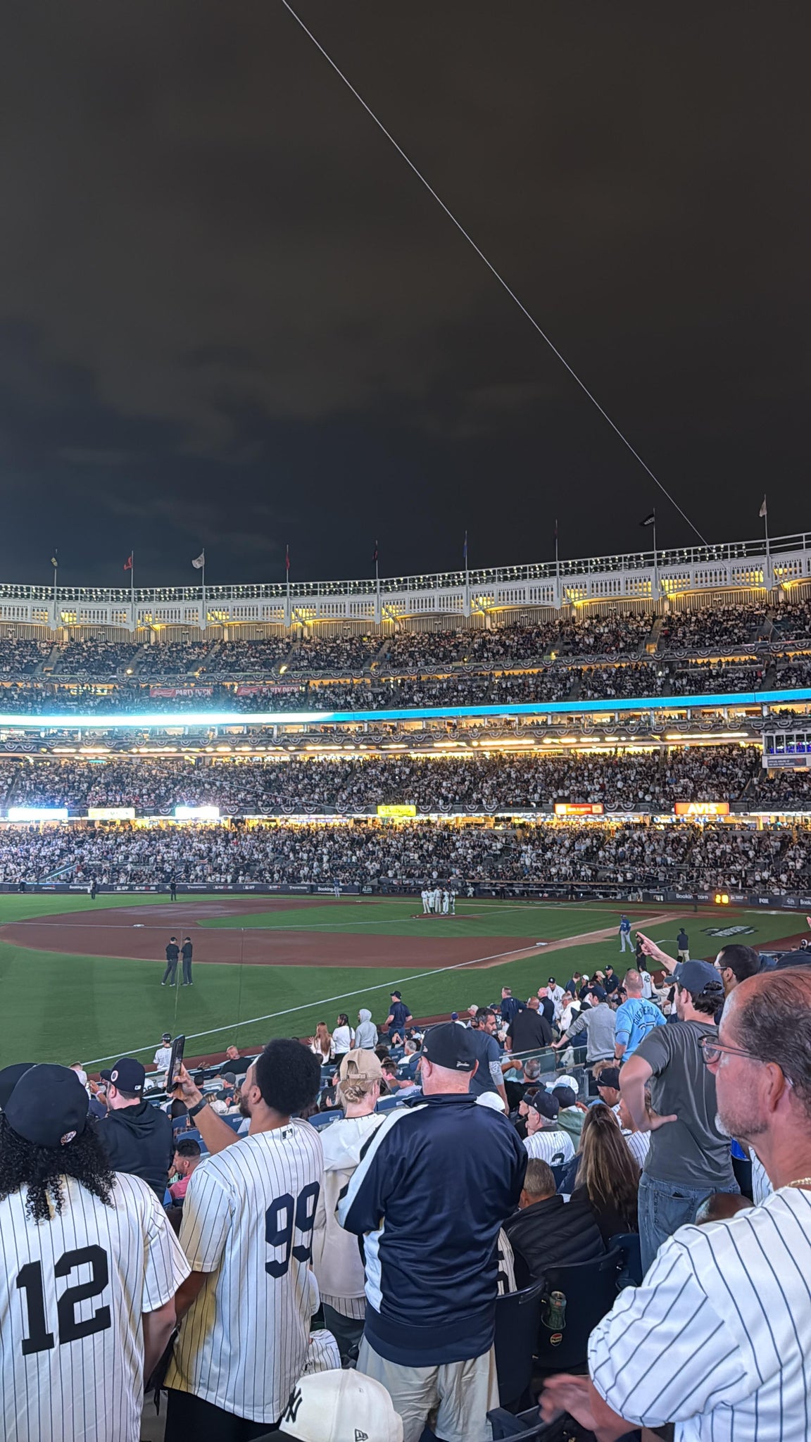 Real Fan View taken from Field Level 129 at Yankee Stadium by Adam P