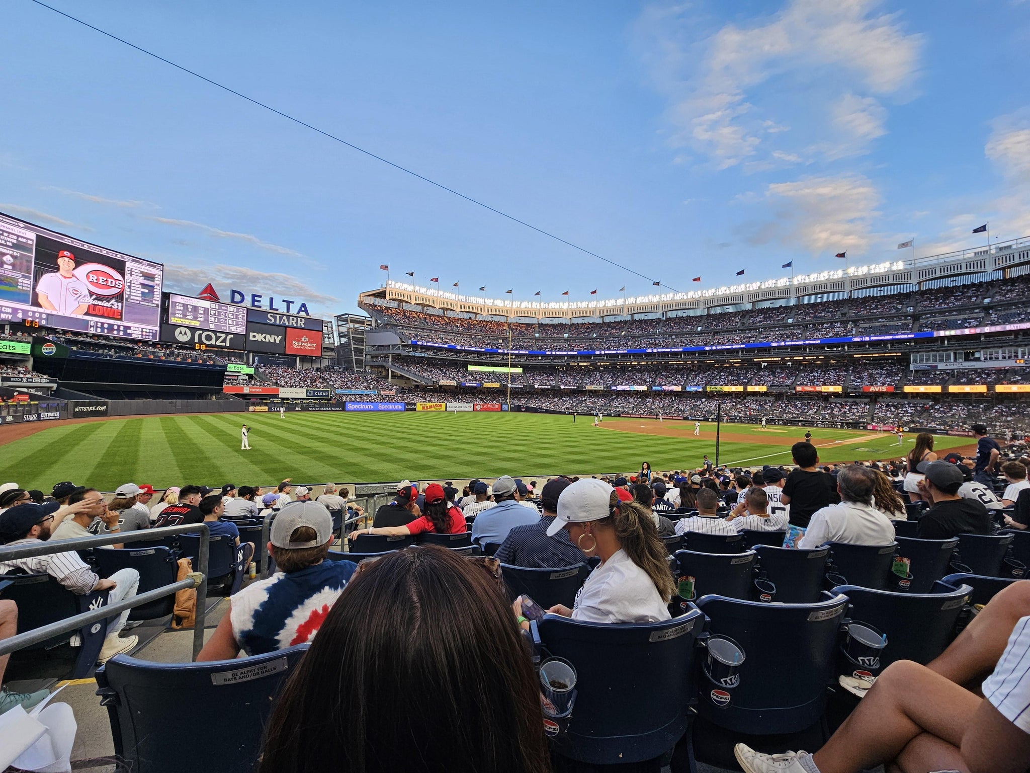 Real Fan View taken from Field Level 130 at Yankee Stadium by Kris M