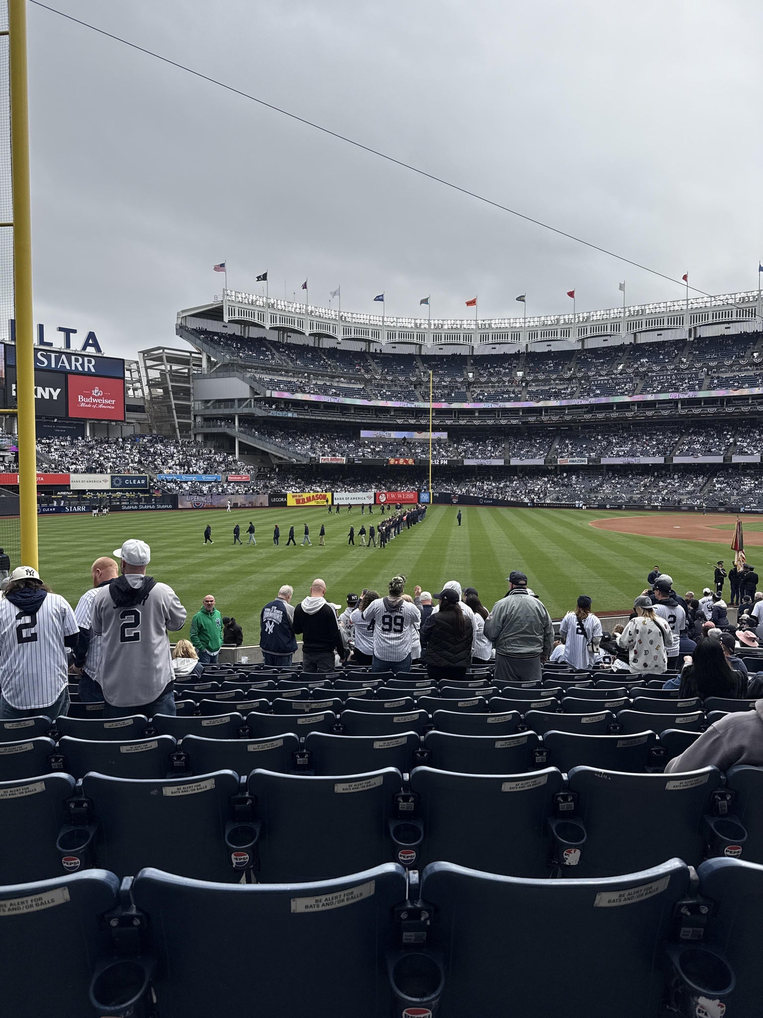 Real Fan View taken from Field Level 131 at Yankee Stadium by Leticia R