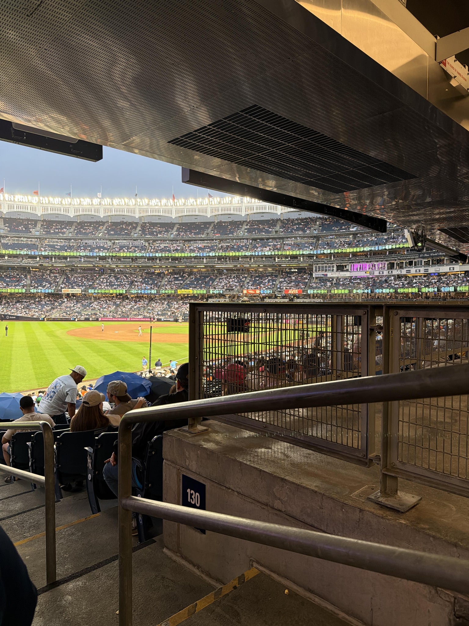 Real Fan View taken from Field Level 131 at Yankee Stadium by Hector H