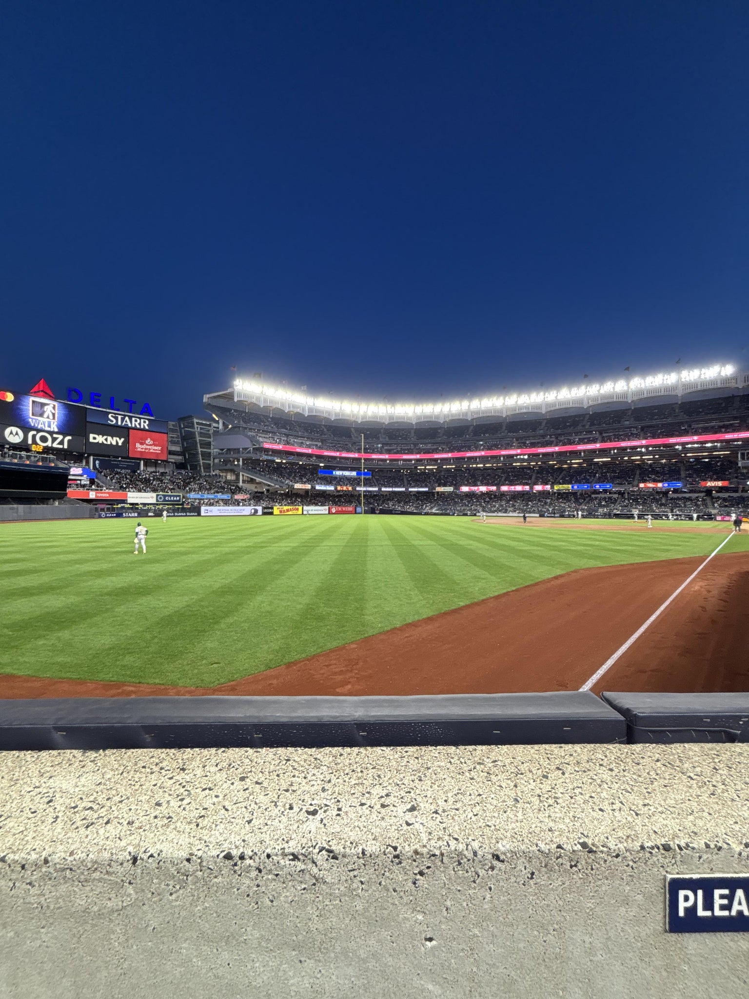 Real Fan View taken from Field Level 131 at Yankee Stadium by Harris S