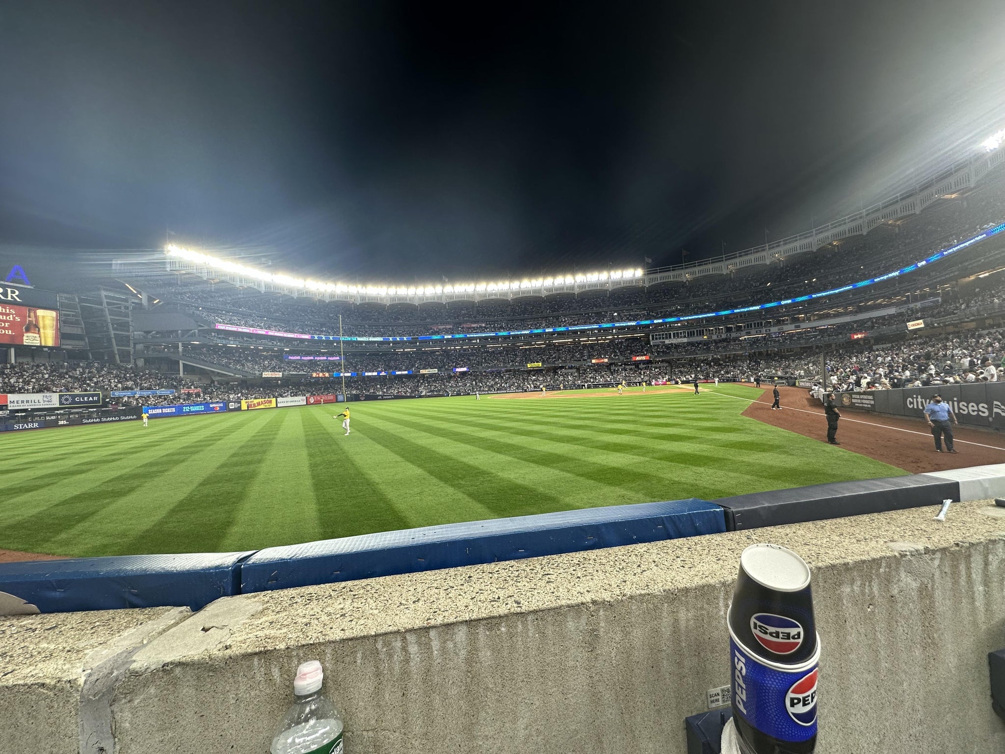 Real Fan View taken from Field Level 133 at Yankee Stadium by Jayson M