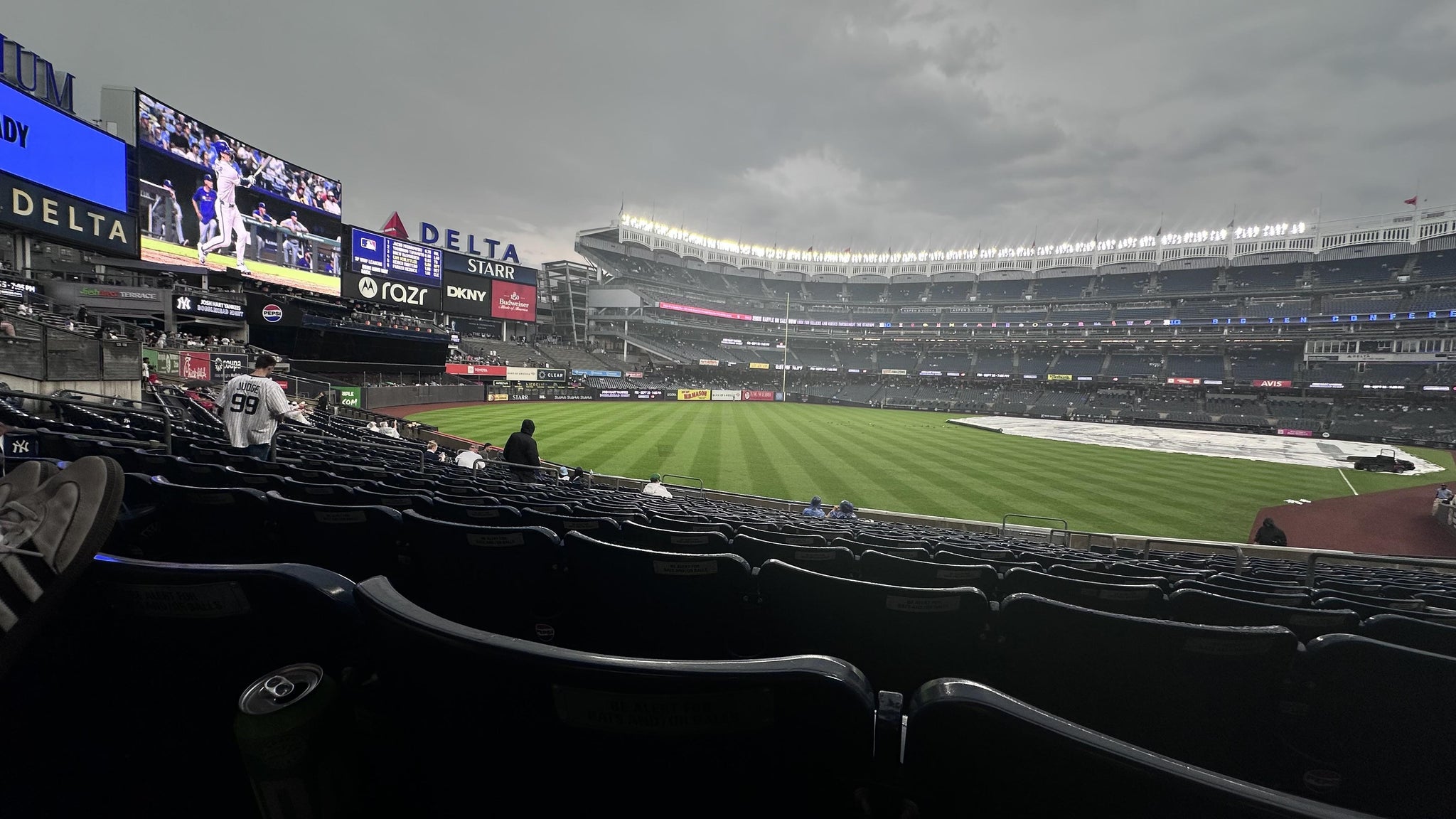 Real Fan View taken from Field Level 133 at Yankee Stadium by Kiara L
