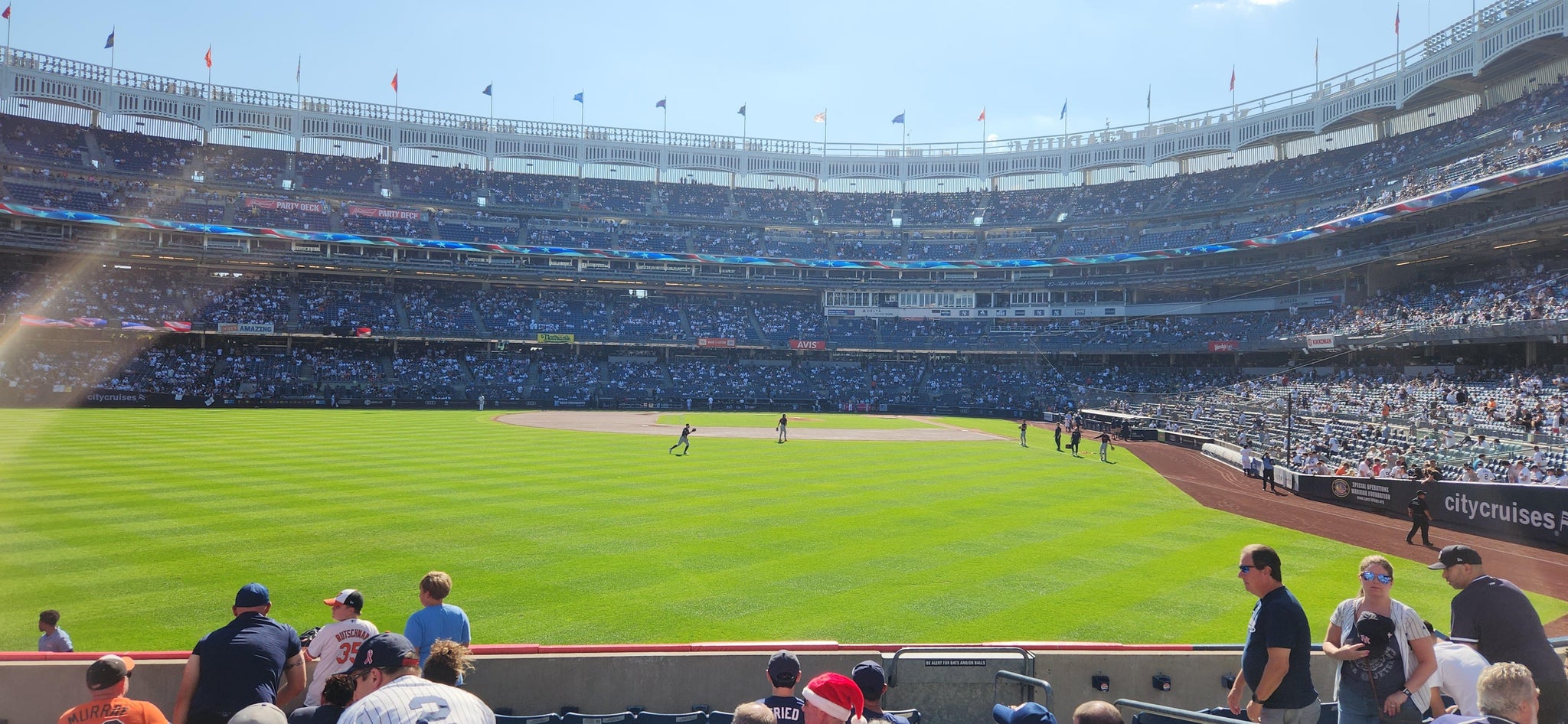 Real Fan View taken from Field Level 135 at Yankee Stadium by Michael R