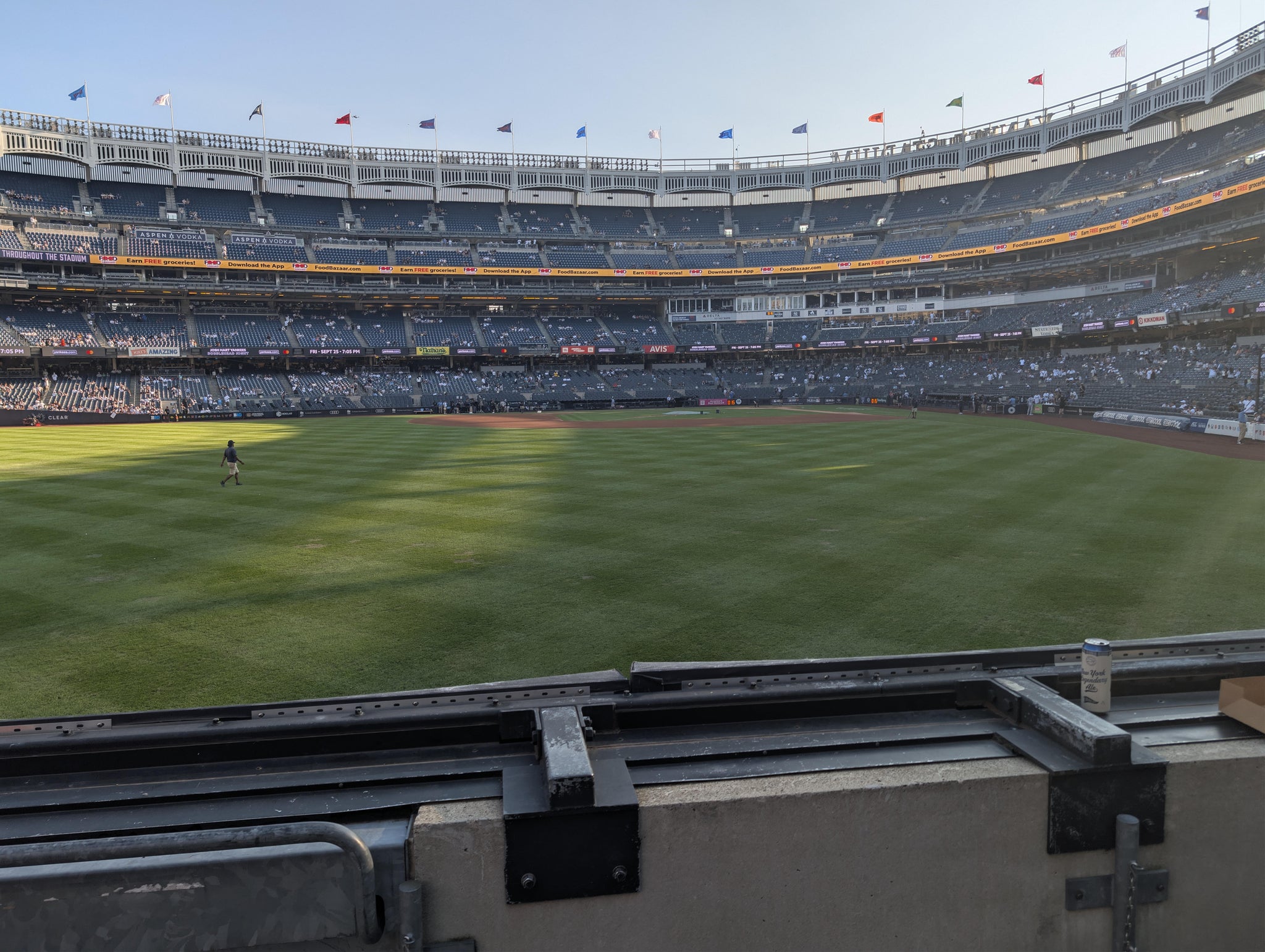 Real Fan View taken from Field Level 135 at Yankee Stadium by Anonymous User