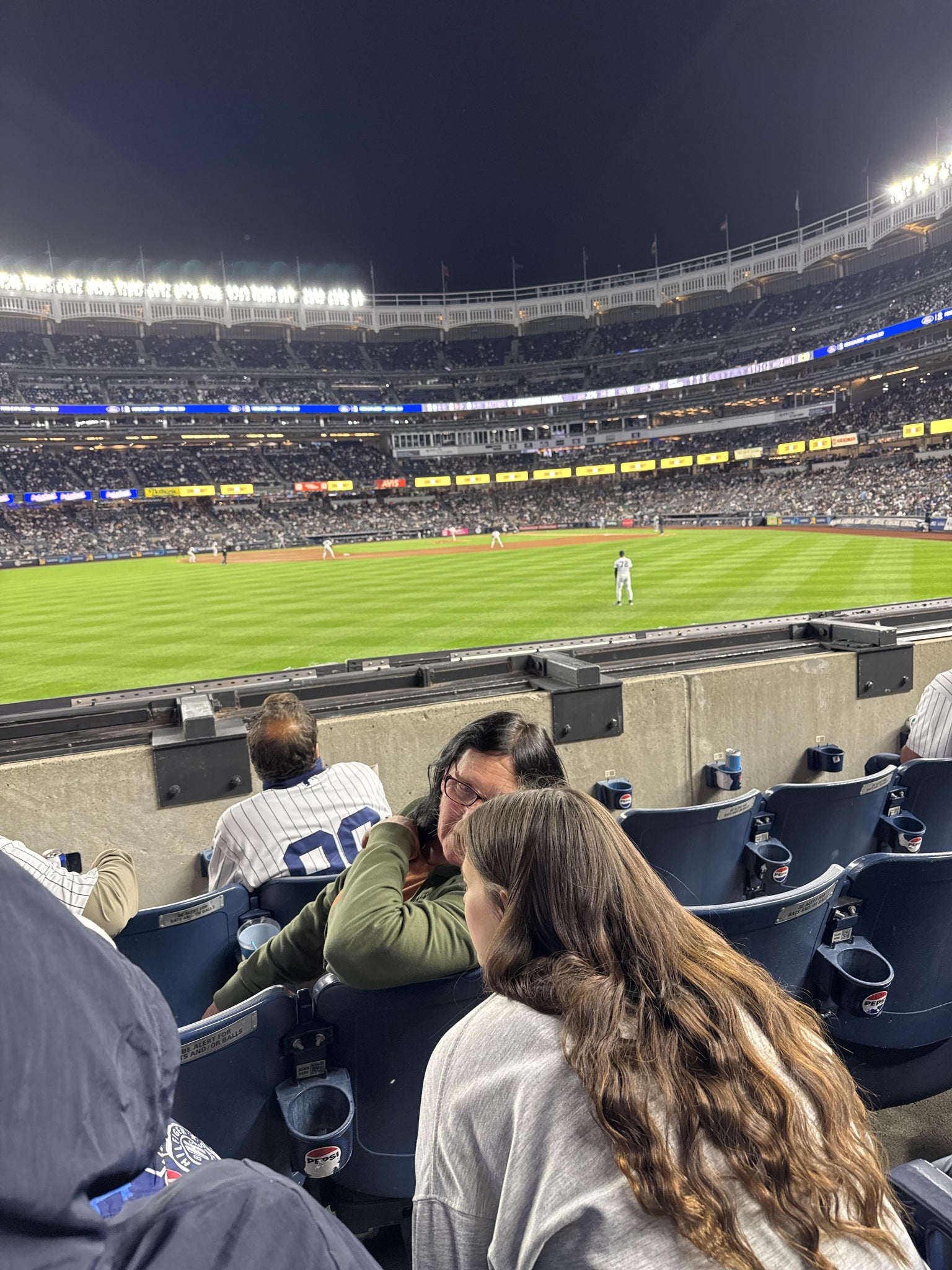 Real Fan View taken from Field Level 136 at Yankee Stadium by Chaim M