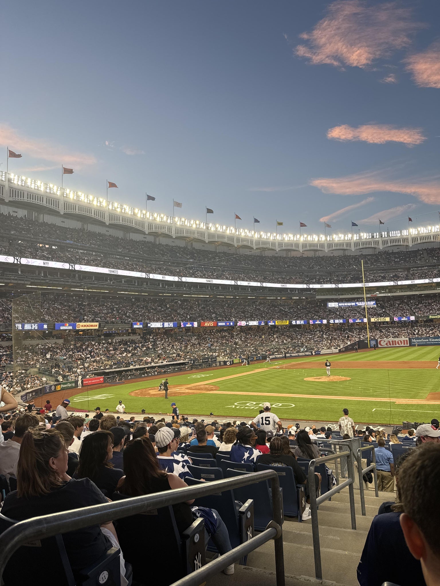 Real Fan View taken from Field MVP 115 at Yankee Stadium by Daniel H