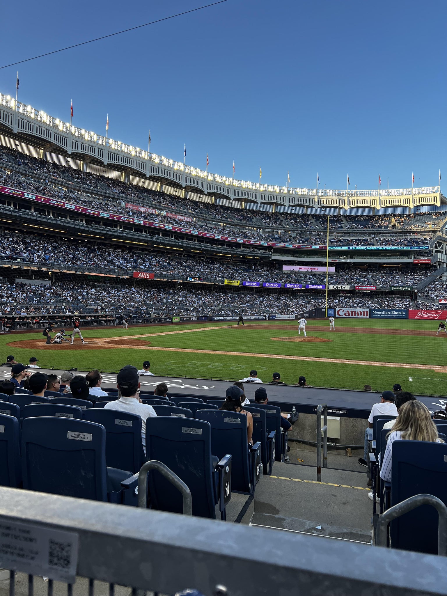 Real Fan View taken from Field MVP 116 at Yankee Stadium by Anonymous User