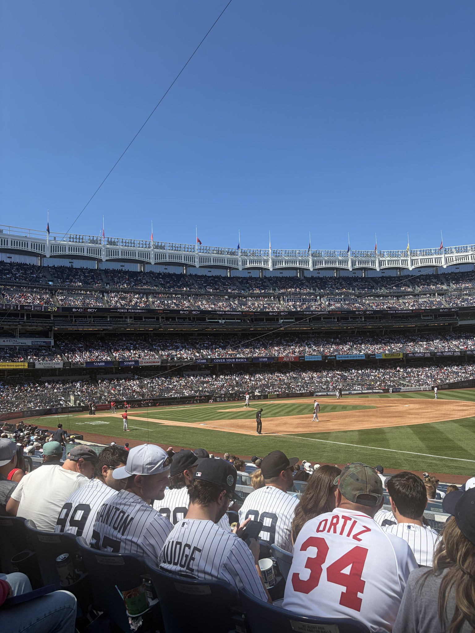 Real Fan View taken from Field MVP 116 at Yankee Stadium by Anthony D