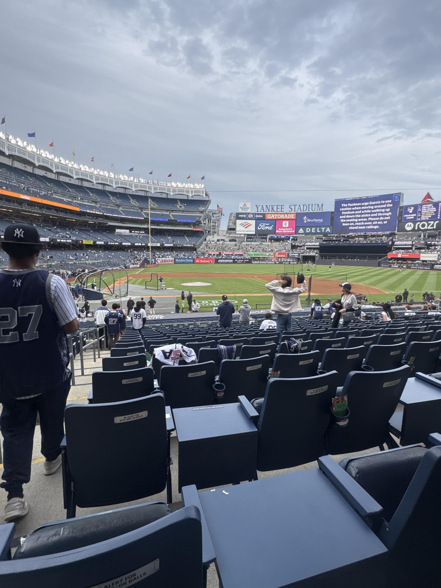 Real Fan View taken from Field MVP 117 A at Yankee Stadium by David B