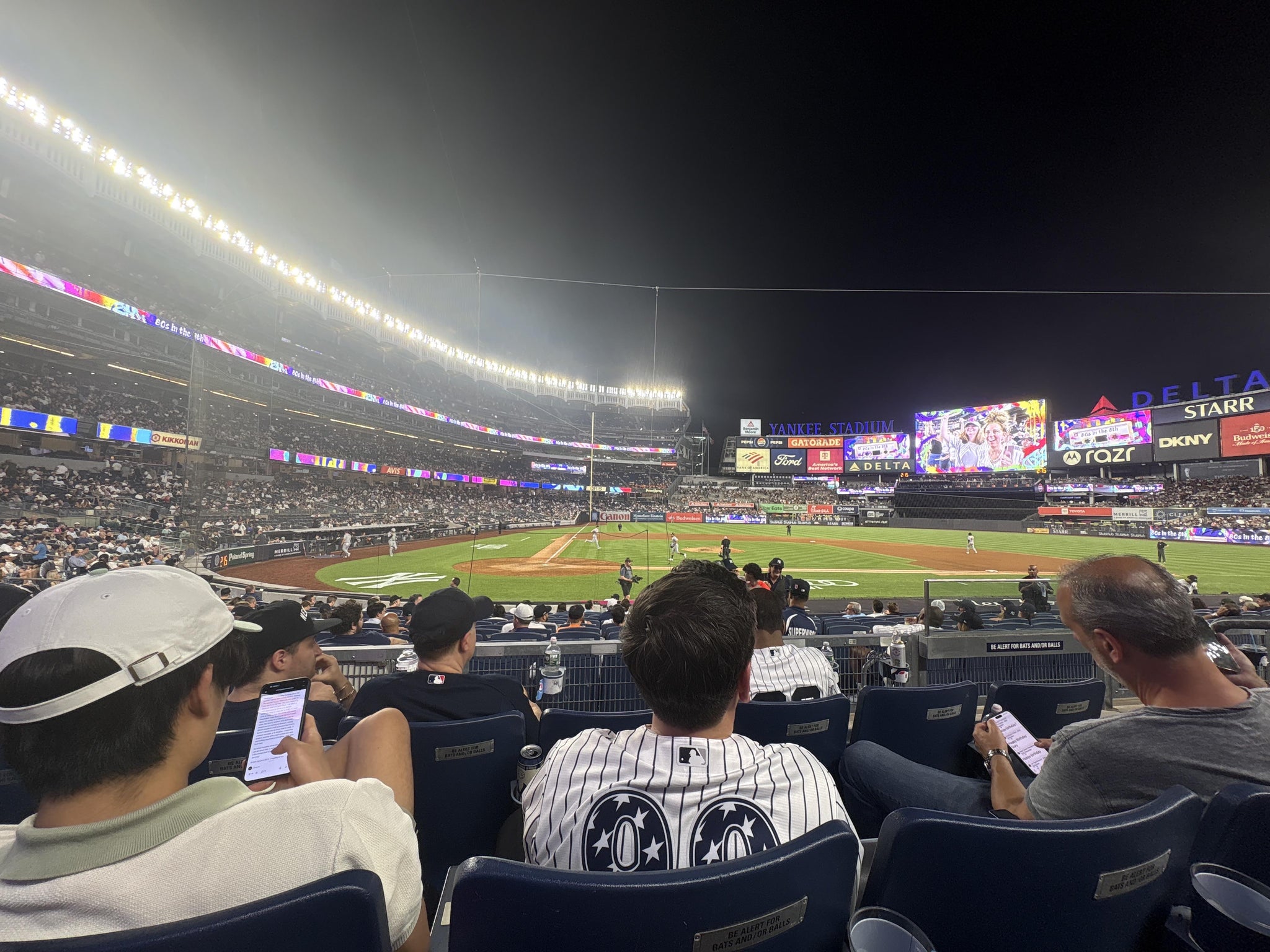 Real Fan View taken from Field MVP 117 B at Yankee Stadium by Karen M