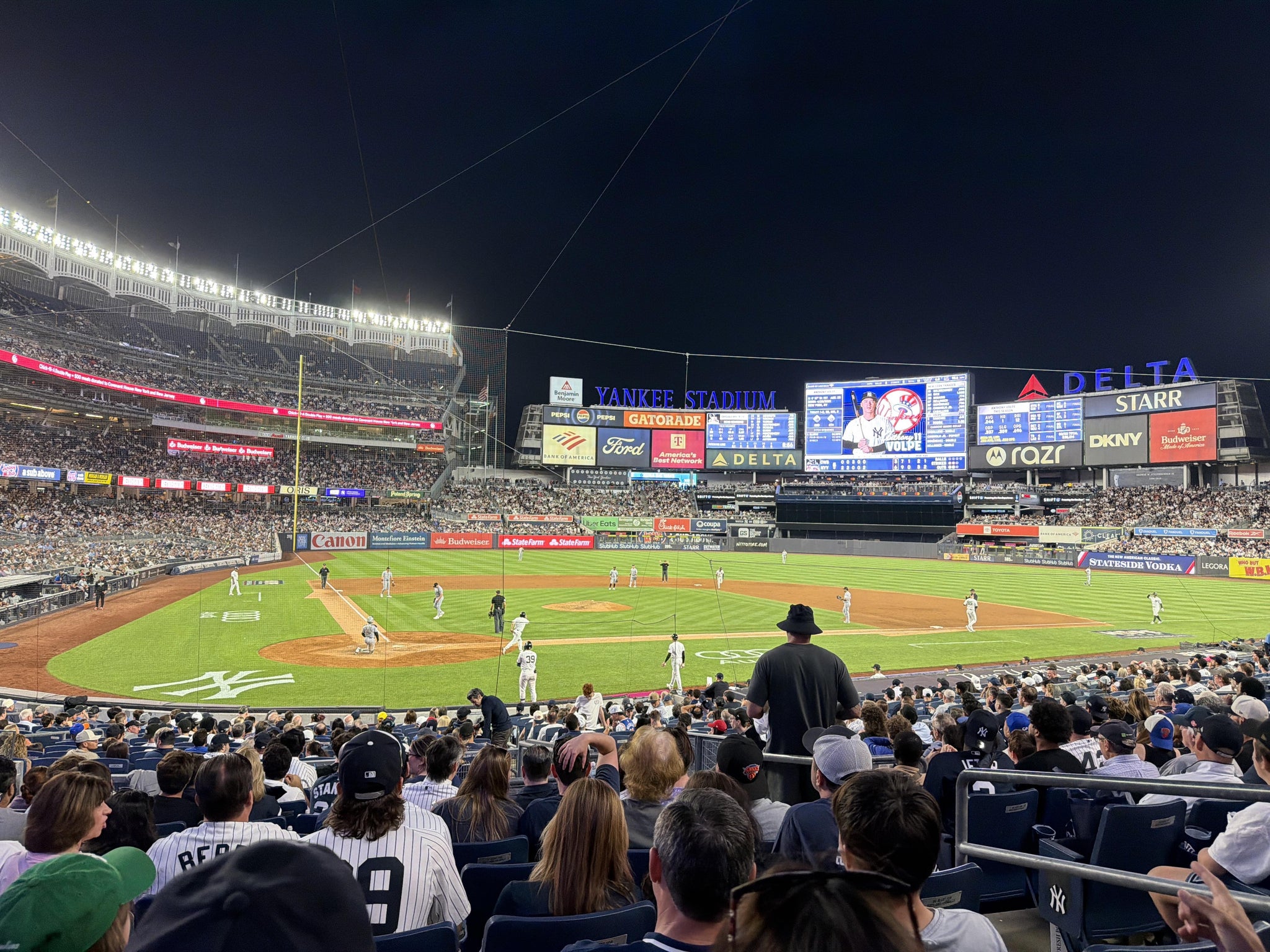 Real Fan View taken from Field MVP 118 at Yankee Stadium by John W