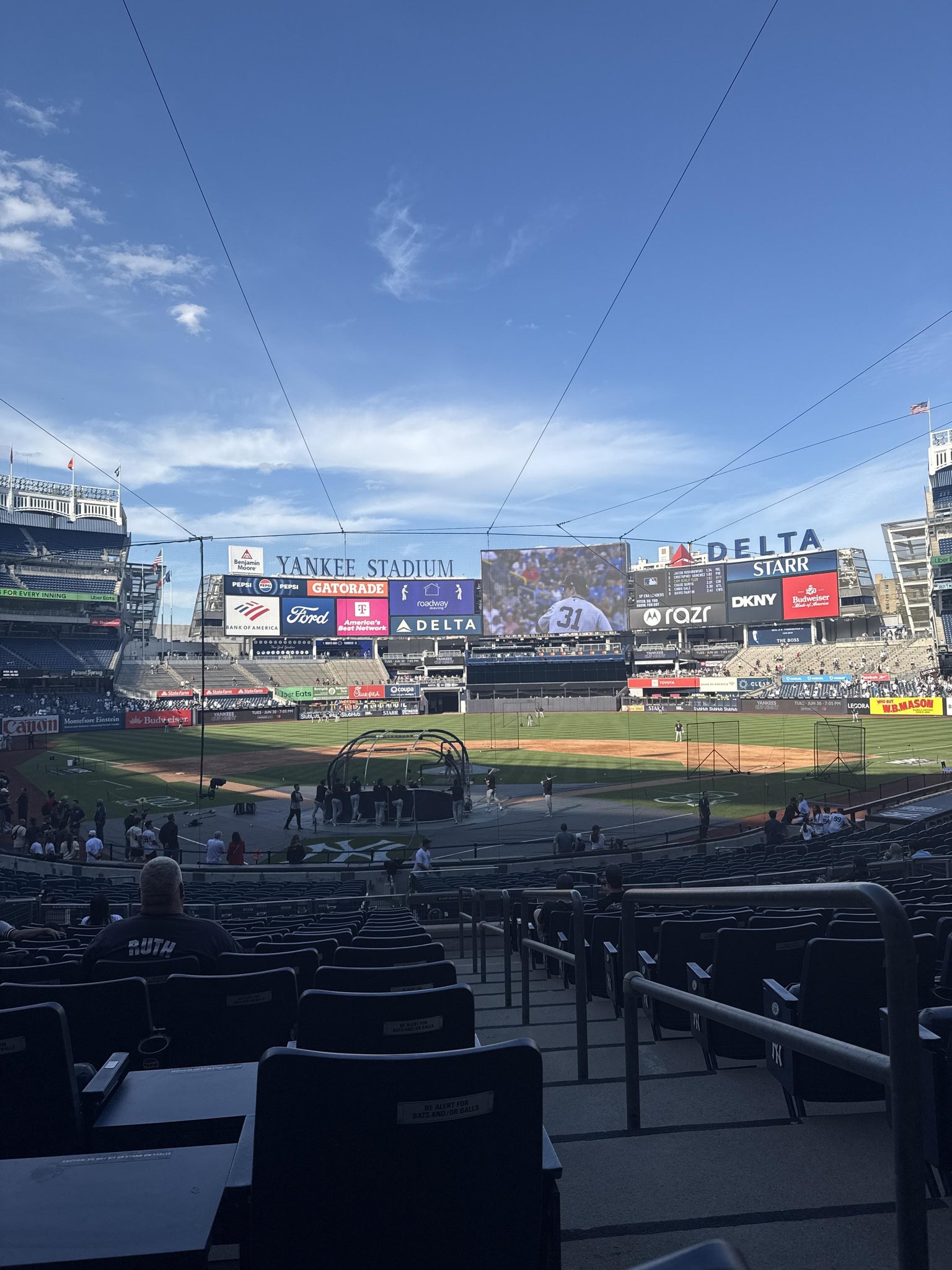 Real Fan View taken from Field MVP 120 A at Yankee Stadium by Nara S