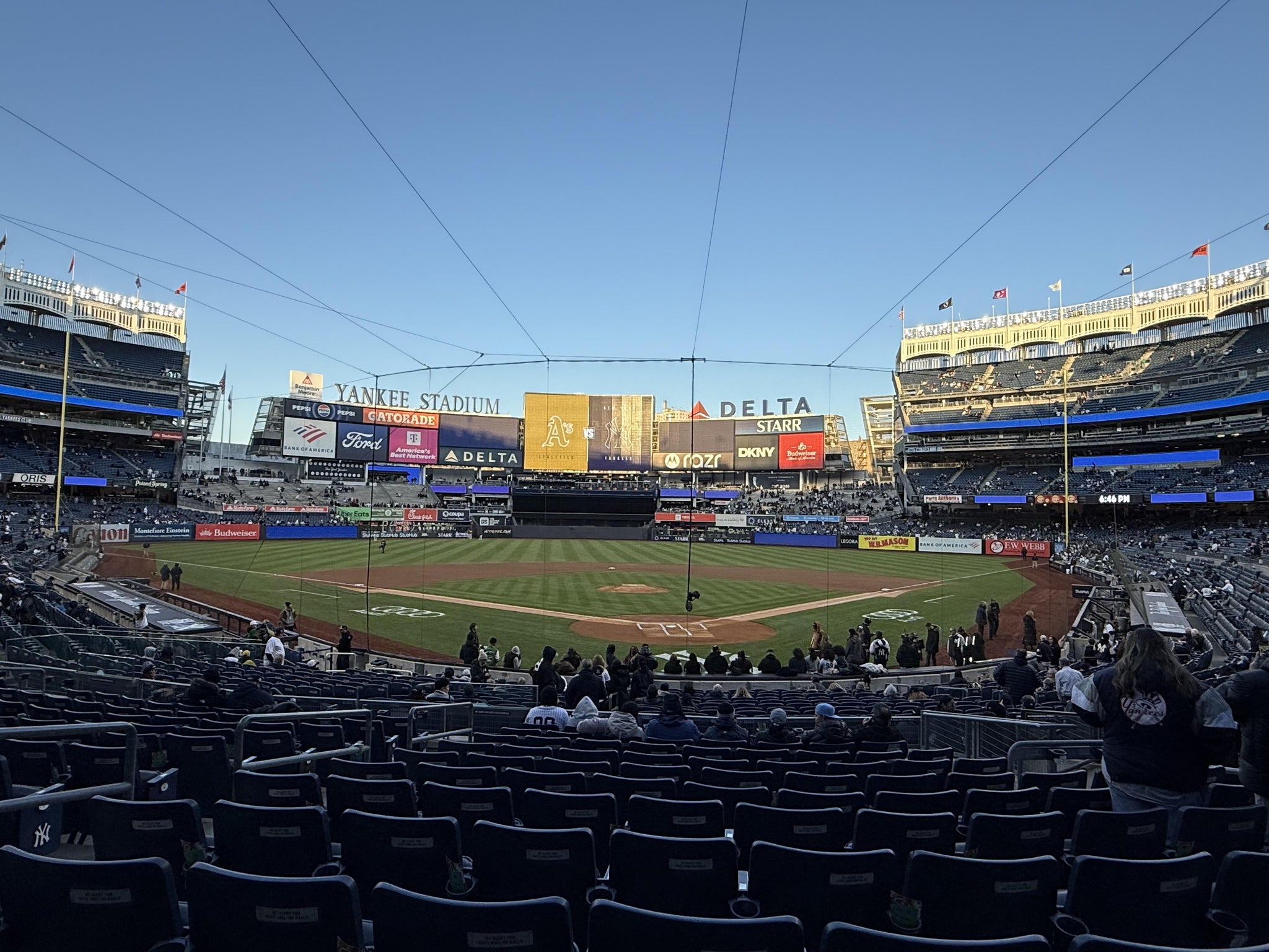 Real Fan View taken from Field MVP 120 B at Yankee Stadium by Paul M