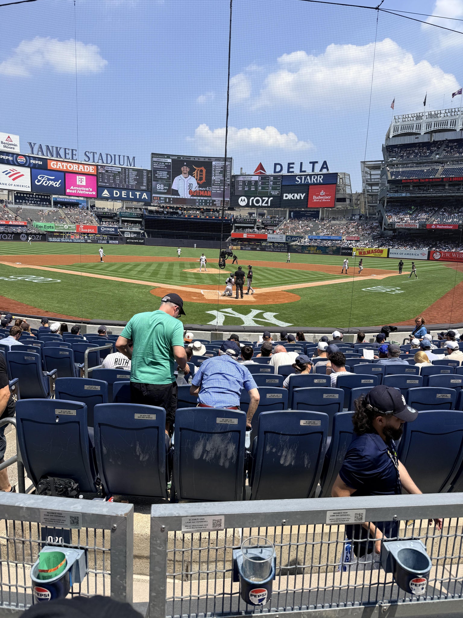 Real Fan View taken from Field MVP 120 B at Yankee Stadium by Manuel P