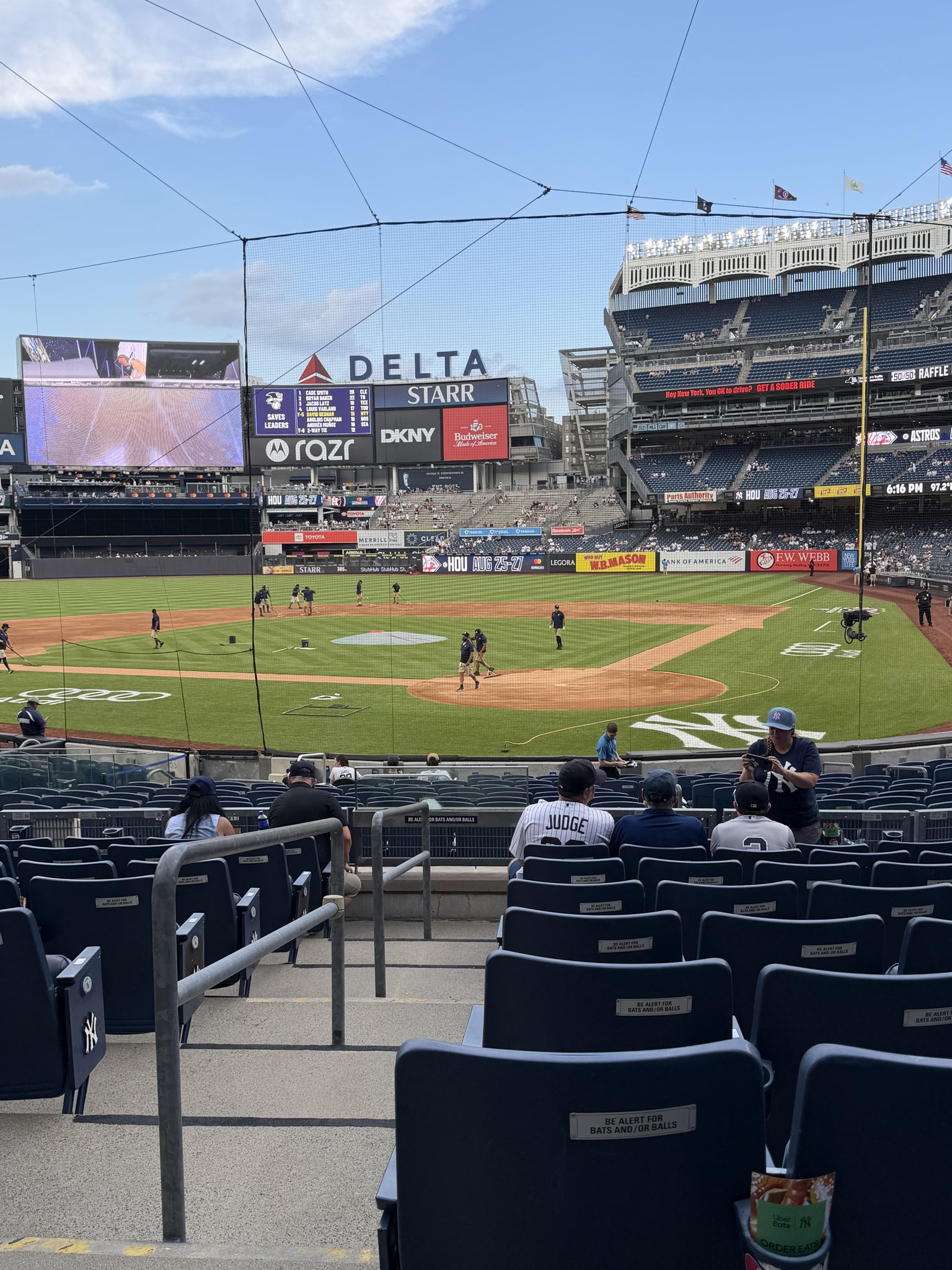 Real Fan View taken from Field MVP 121 A at Yankee Stadium by Micah G